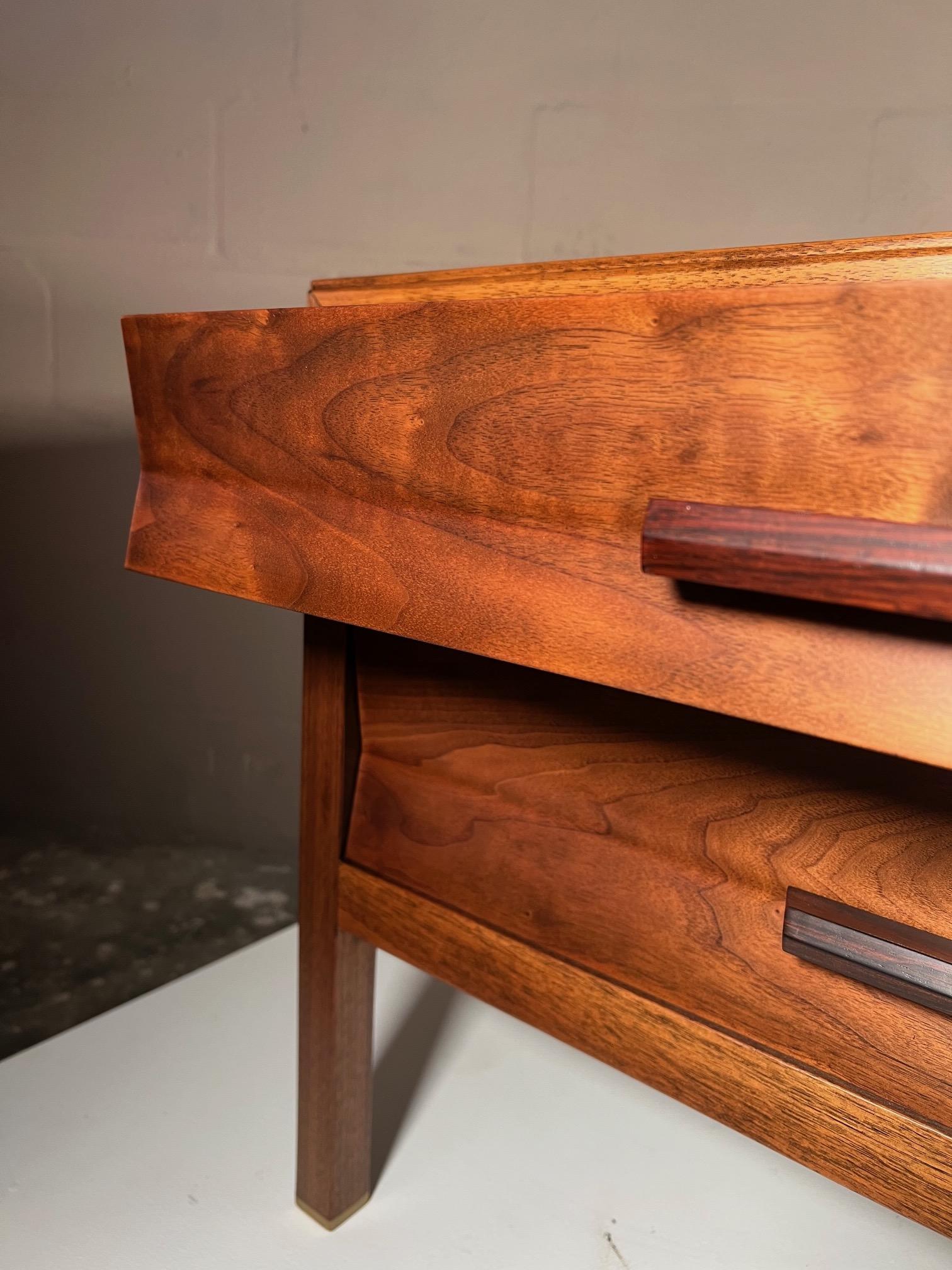 Mid-20th Century Low Chest in Walnut by Edward Wormley For Sale