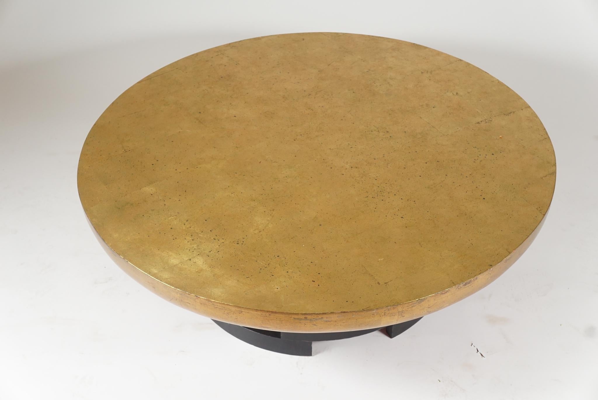 Mid-Century Modern Low Circular Table in the Manner of James Mont