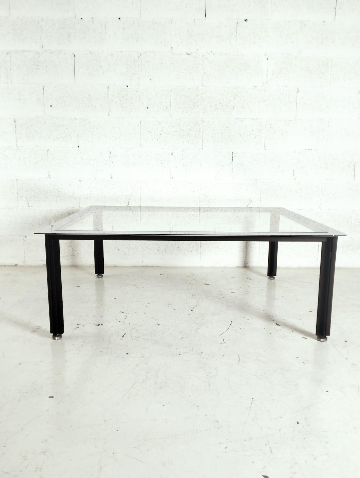 Mid-Century Modern Low coffee table “Fasce cromate T10” by Luigi Caccia Dominioni for Azucena  60s
