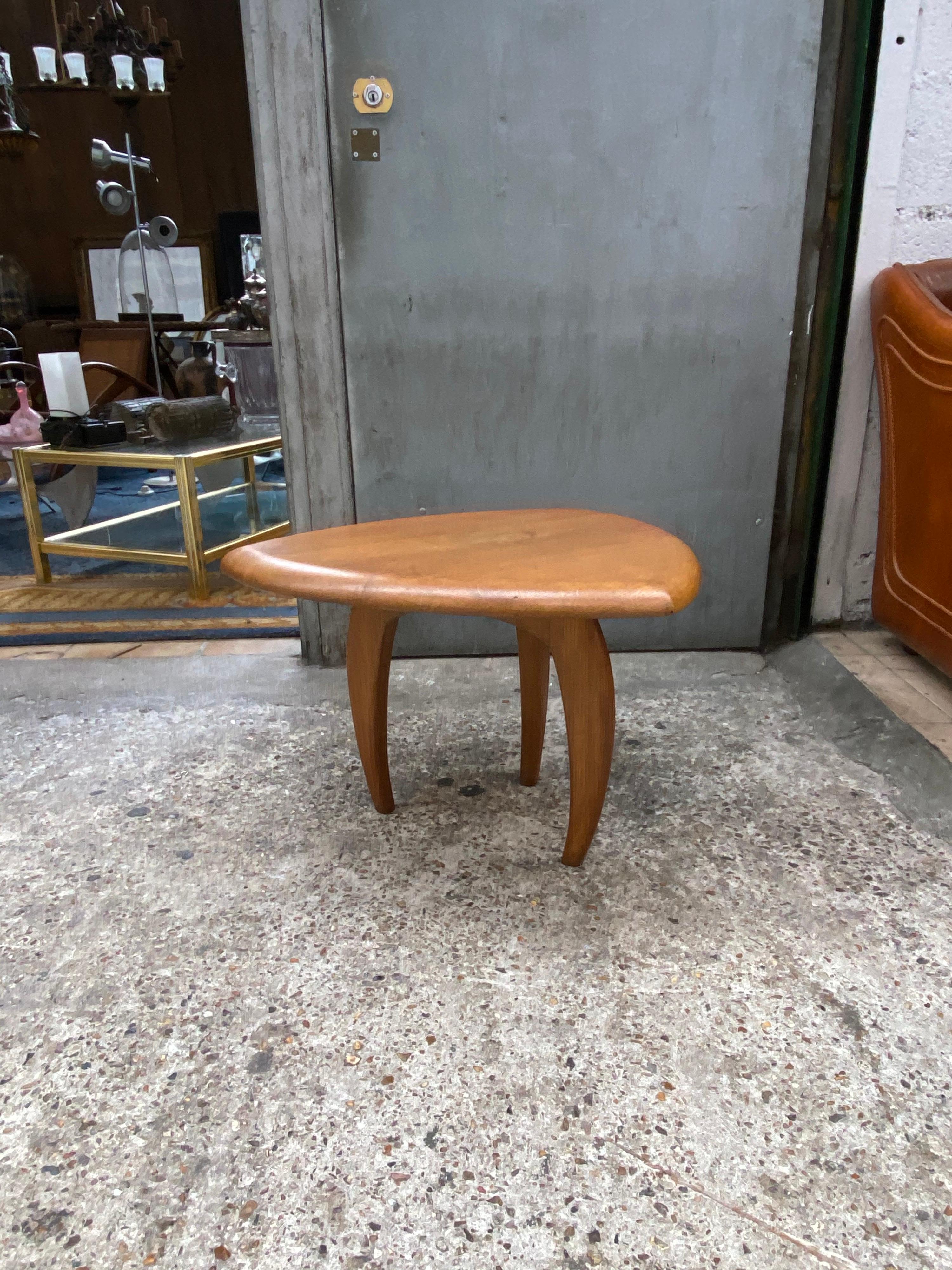 A mahogany low coffee table, circa 1950.