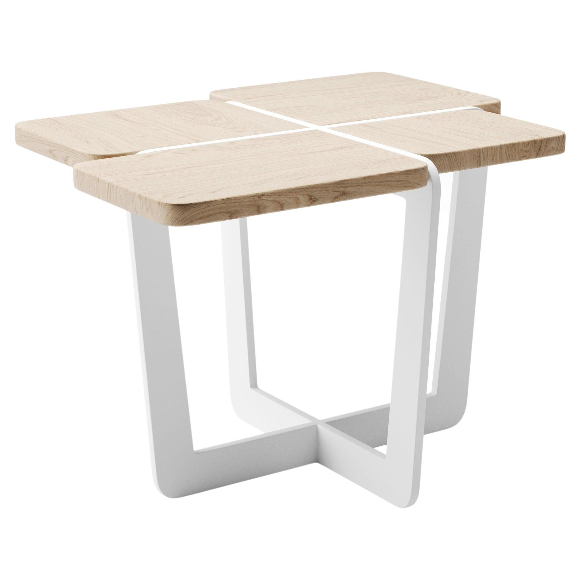 Table basse Gir A2 en acier et bois massif