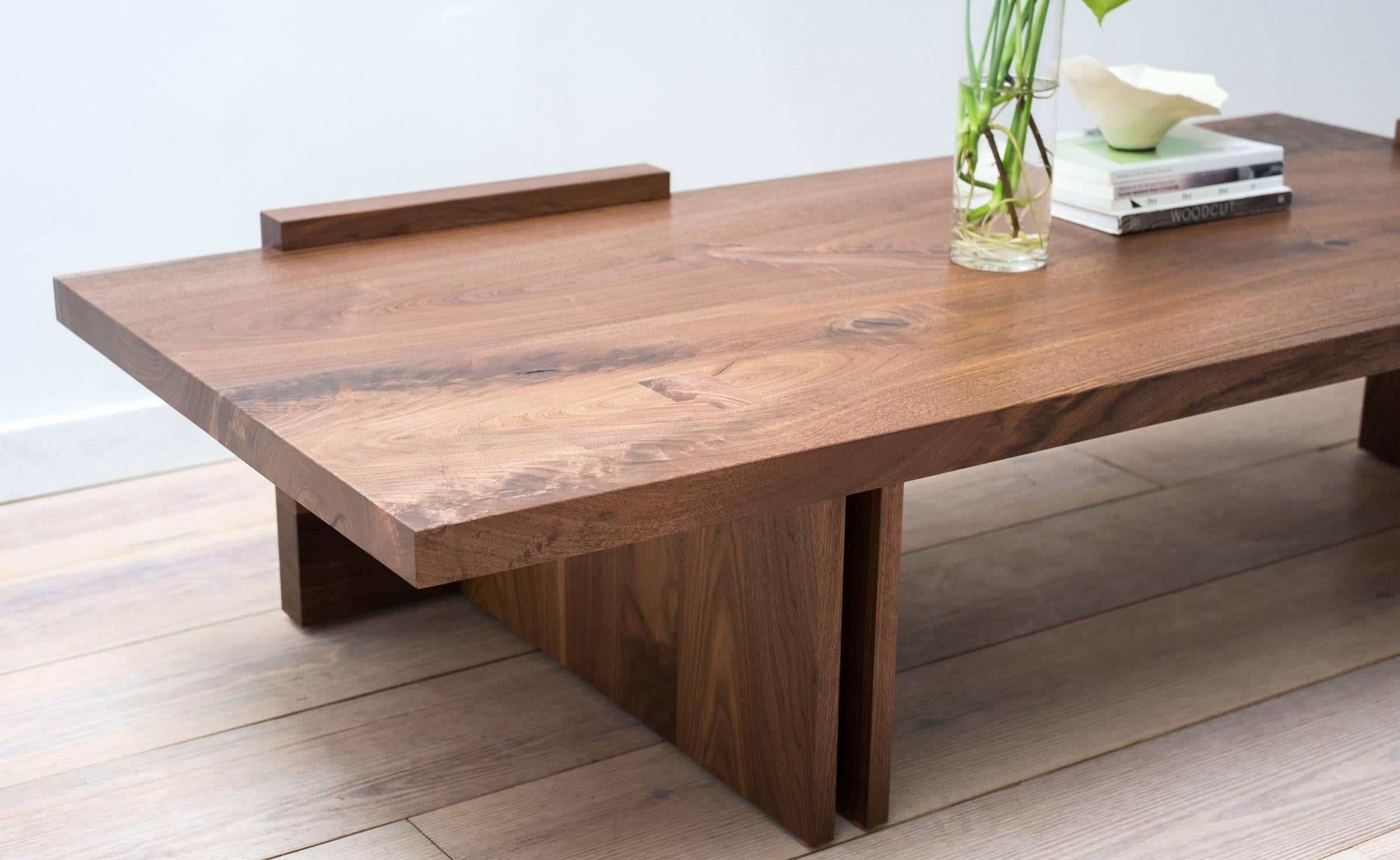 black walnut coffee table