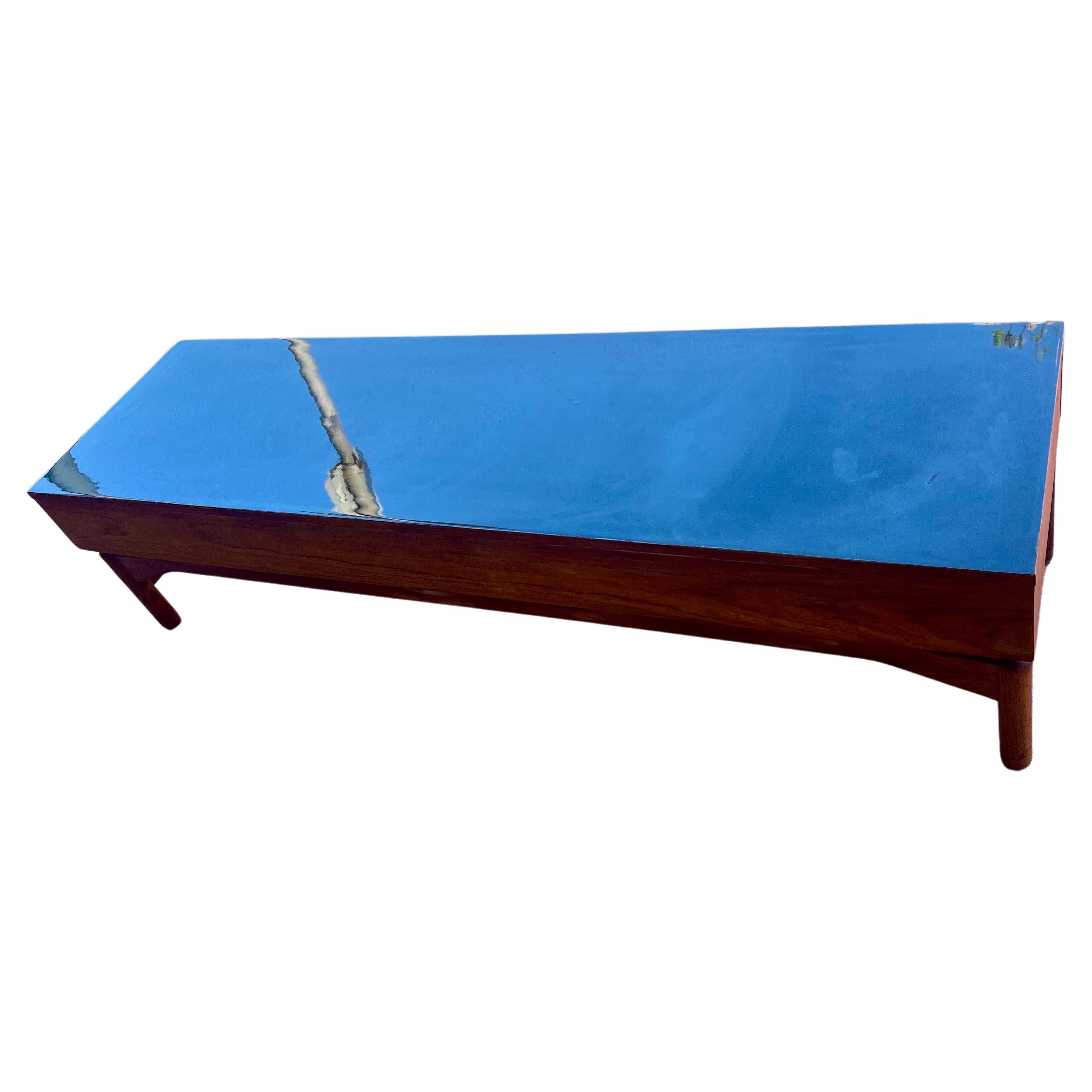 Mid-Century moderno Consolle, panca o tavolino basso di Greta Grossman per Glenn of California in vendita