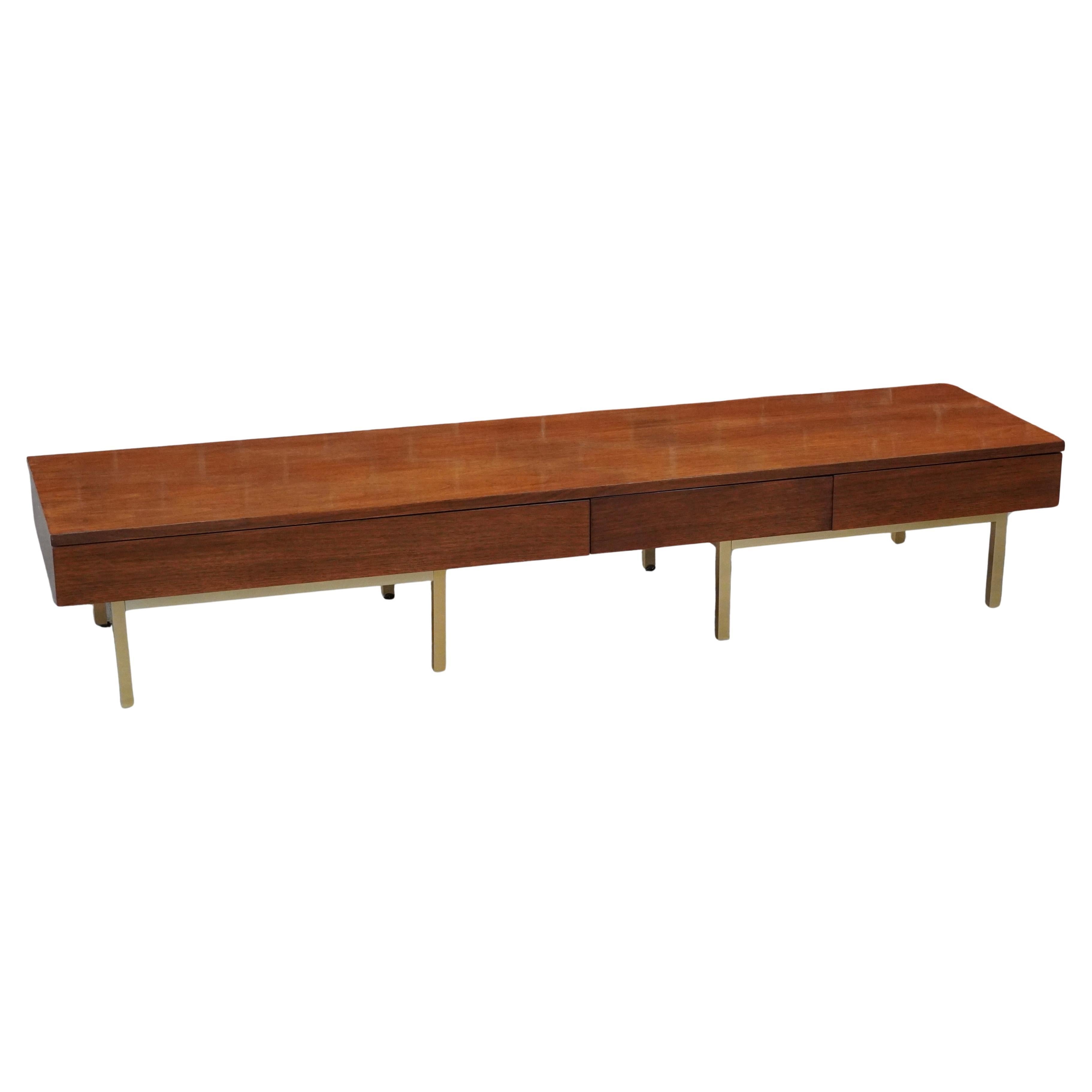 Low Console with Drawers / Coffee Table / Bench For Sale