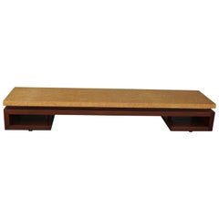 Table basse en liège de Paul Frankl pour la Johnson Furniture Co.