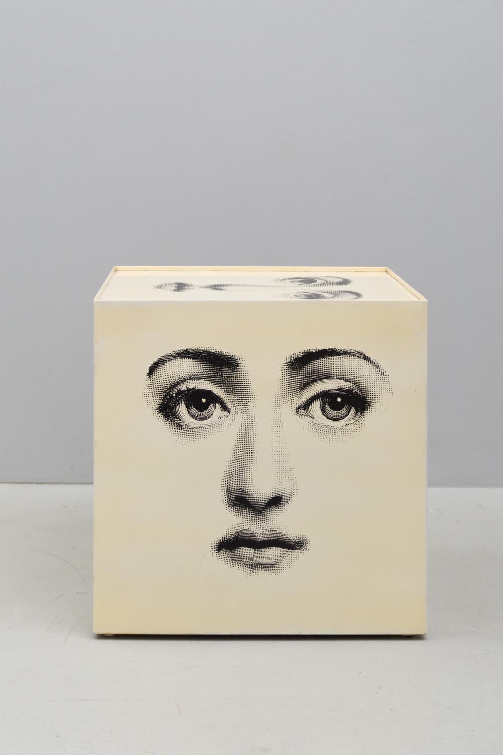 Modern Low, Cubic Table by Fornasetti, 1955