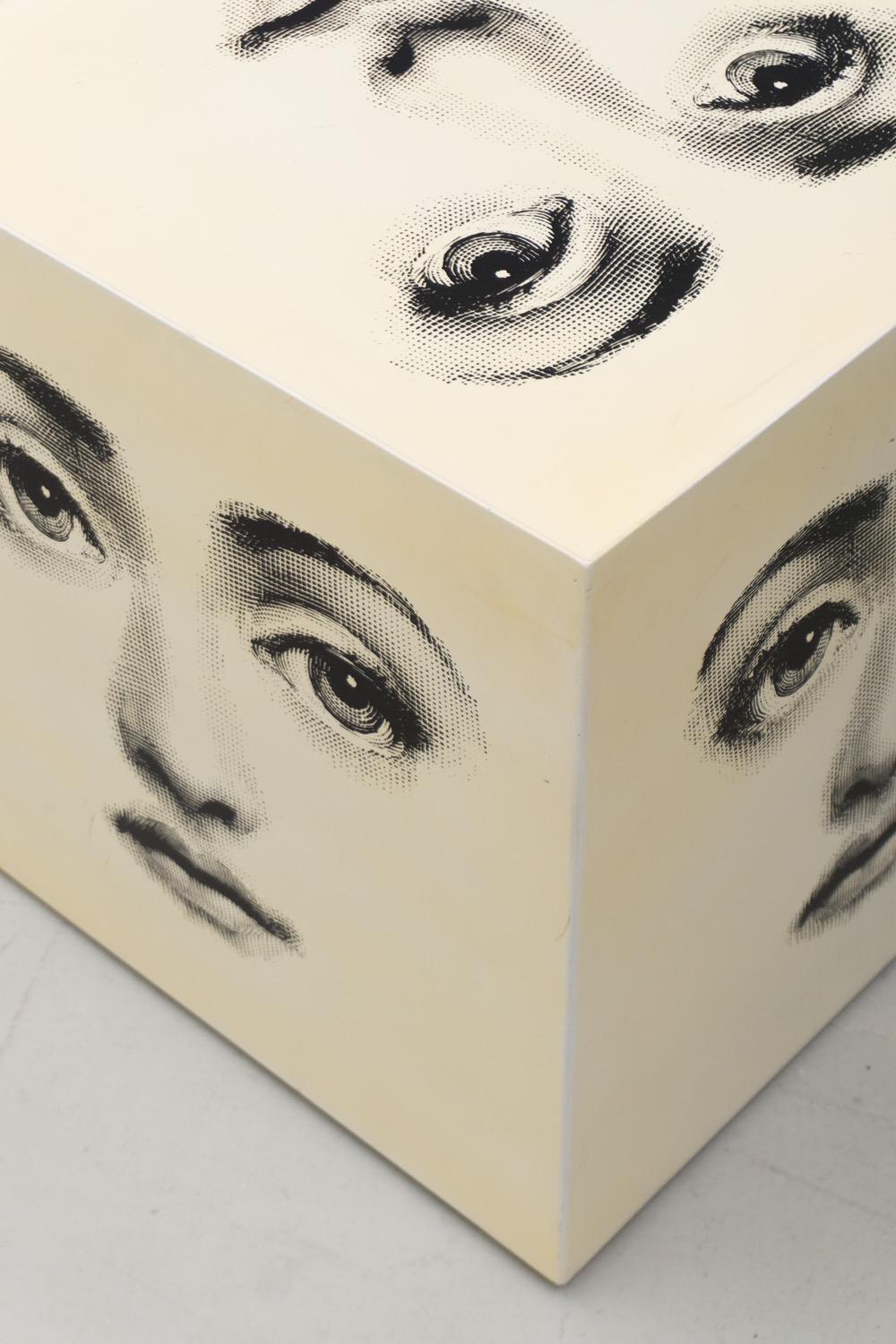 Italian Low, Cubic Table by Fornasetti, 1955