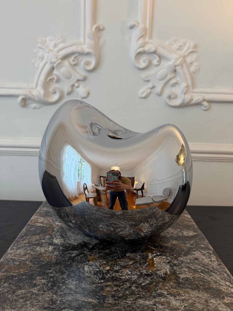 Patinated Low Density Vase For Sale