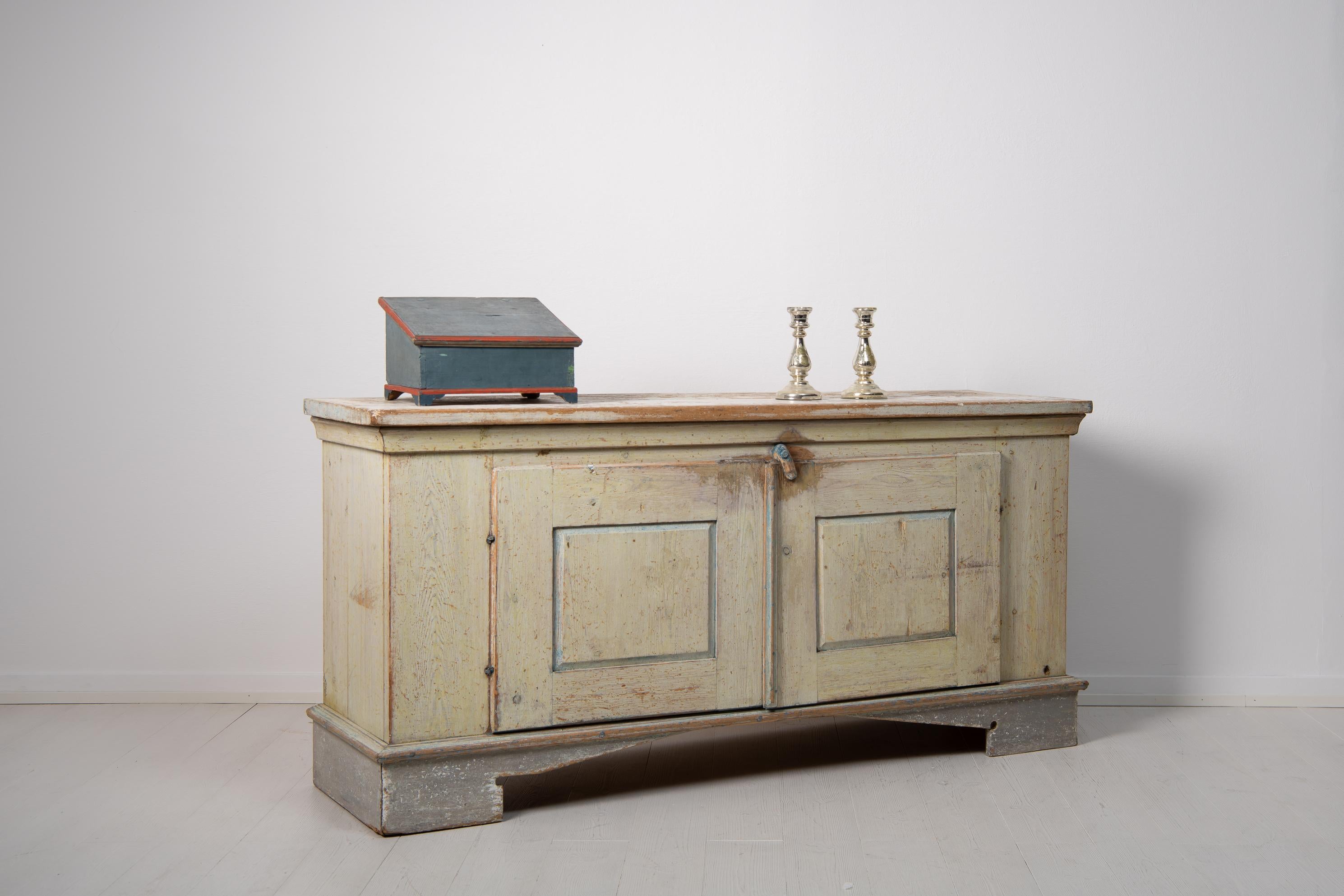 Low Early 19th Century Swedish Gustavian Country Sideboard 1