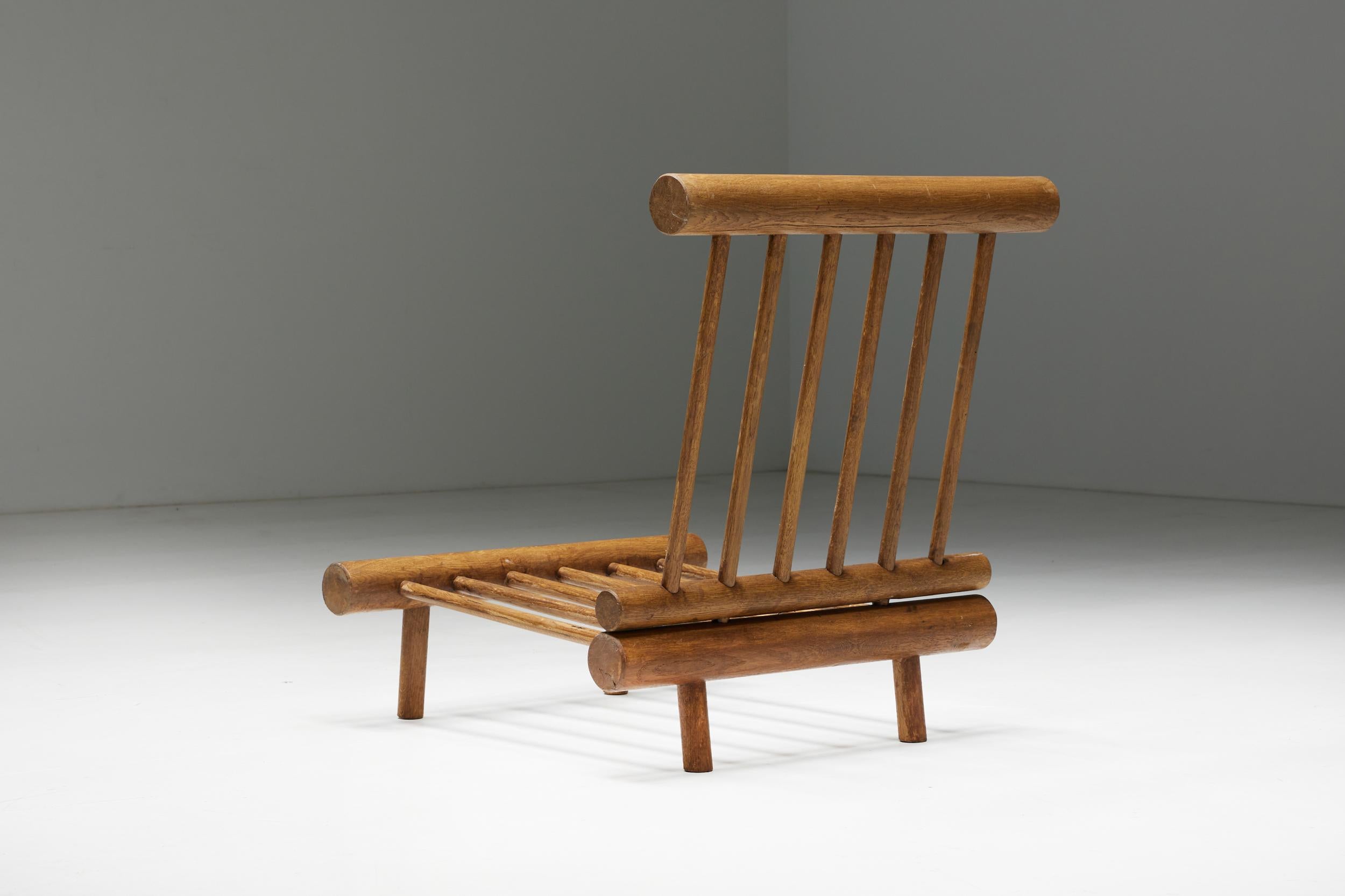 Niedrige Easy Chairs von Charlotte Perriand für La Cachette, Frankreich, 1960er Jahre im Angebot 3