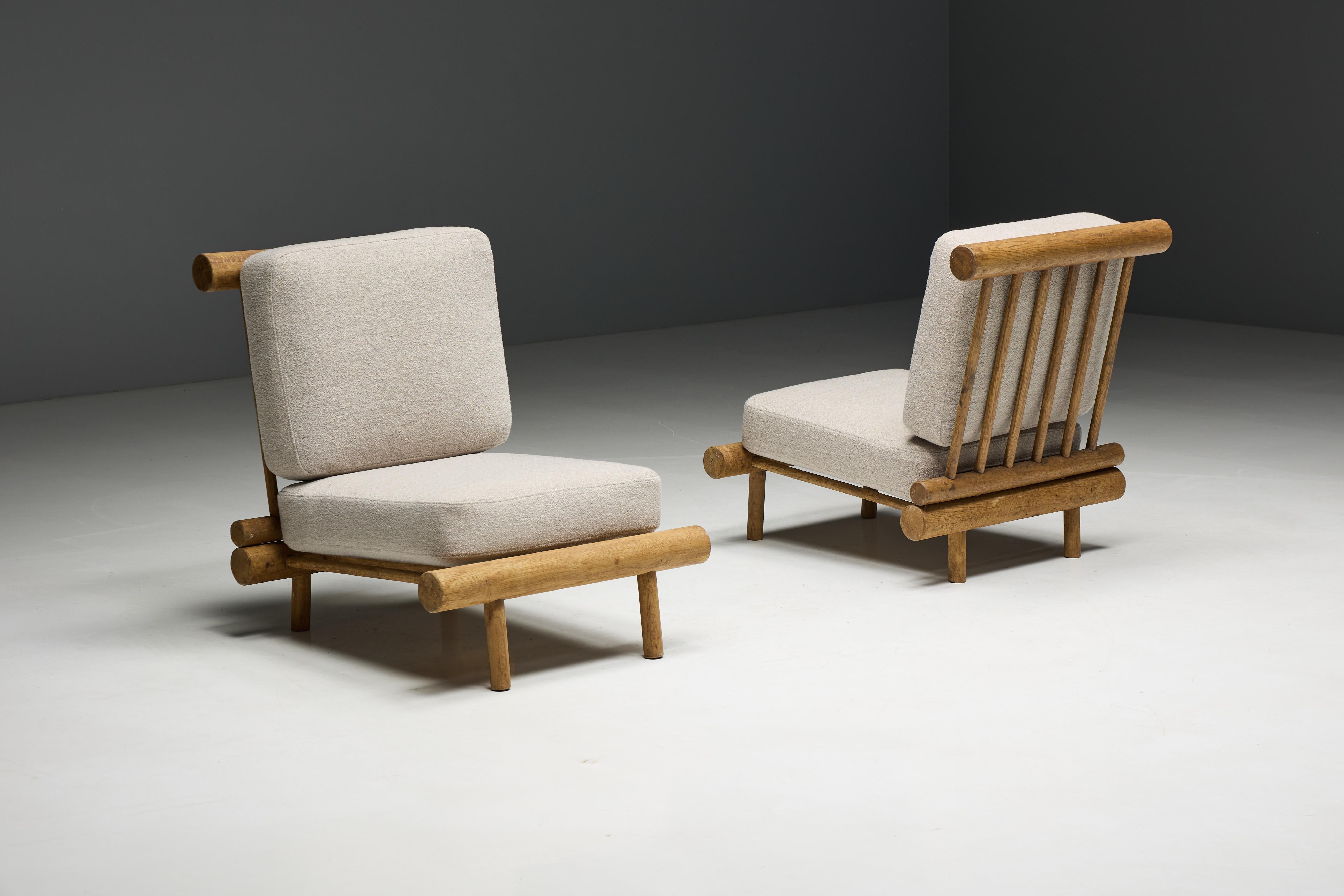 Low Easy Chairs by Charlotte Perriand for La Cachette, France, 1960s 12