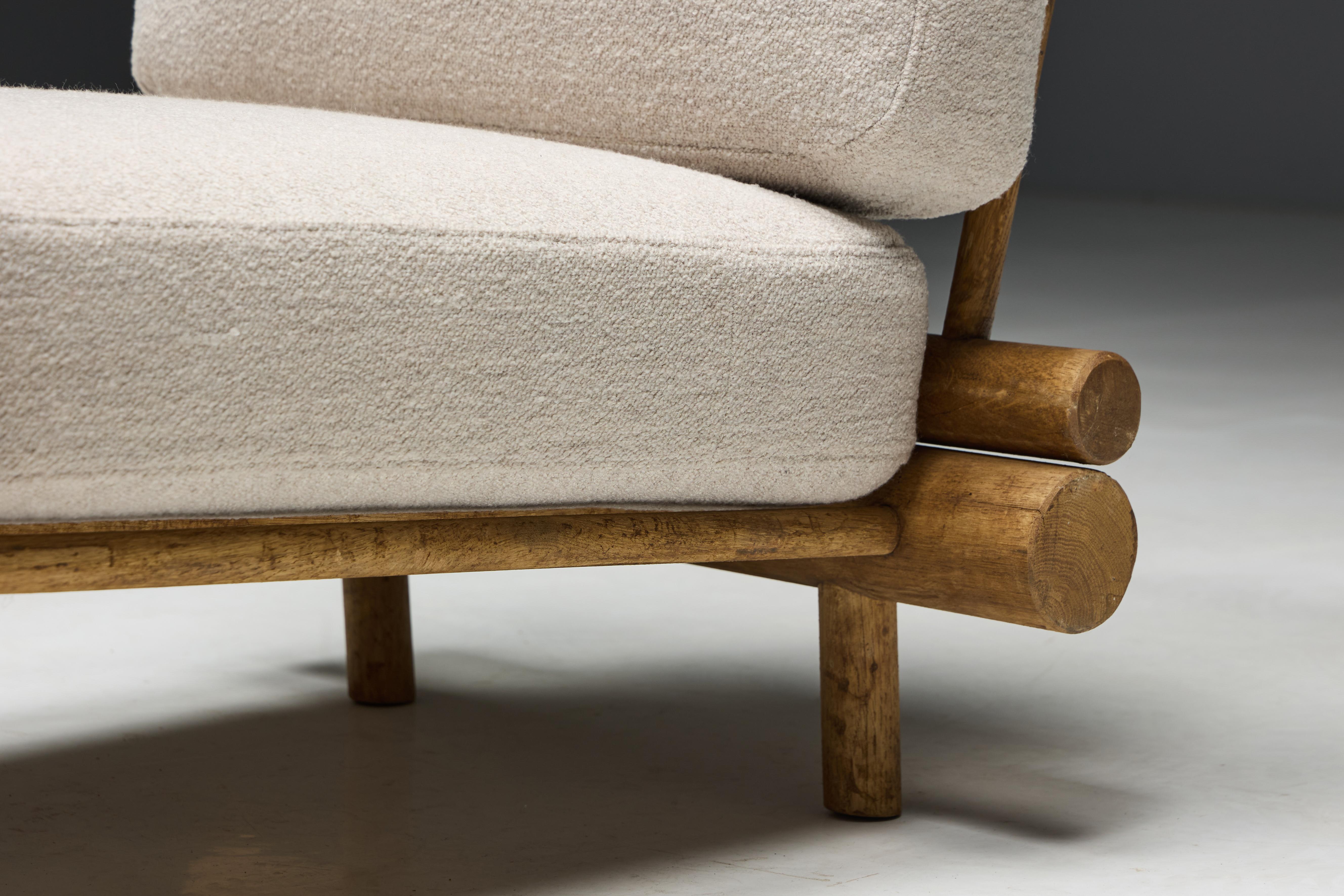 Mid-20th Century Low Easy Chairs by Charlotte Perriand for La Cachette, France, 1960s