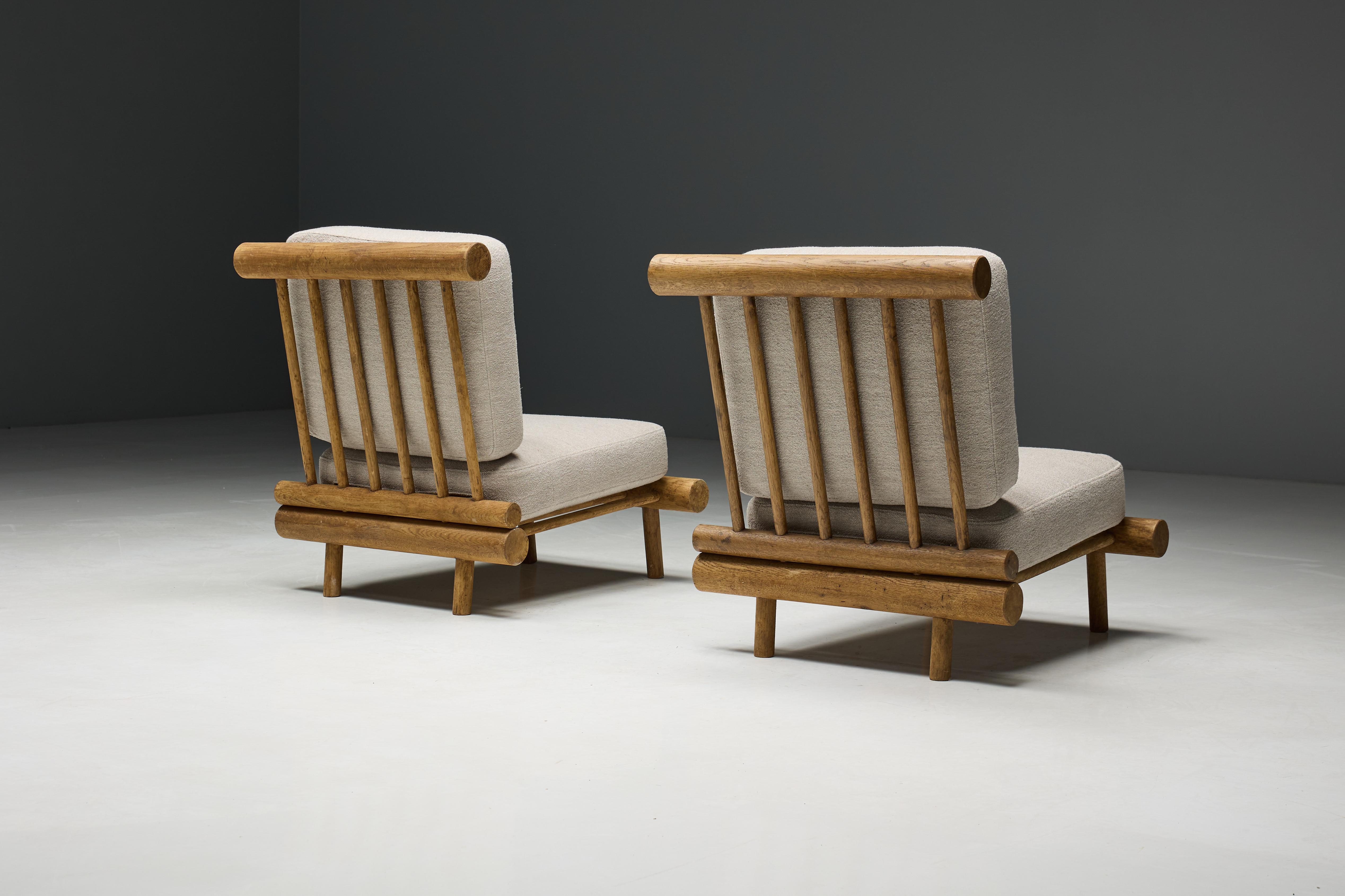 Low Easy Chairs by Charlotte Perriand for La Cachette, France, 1960s 9