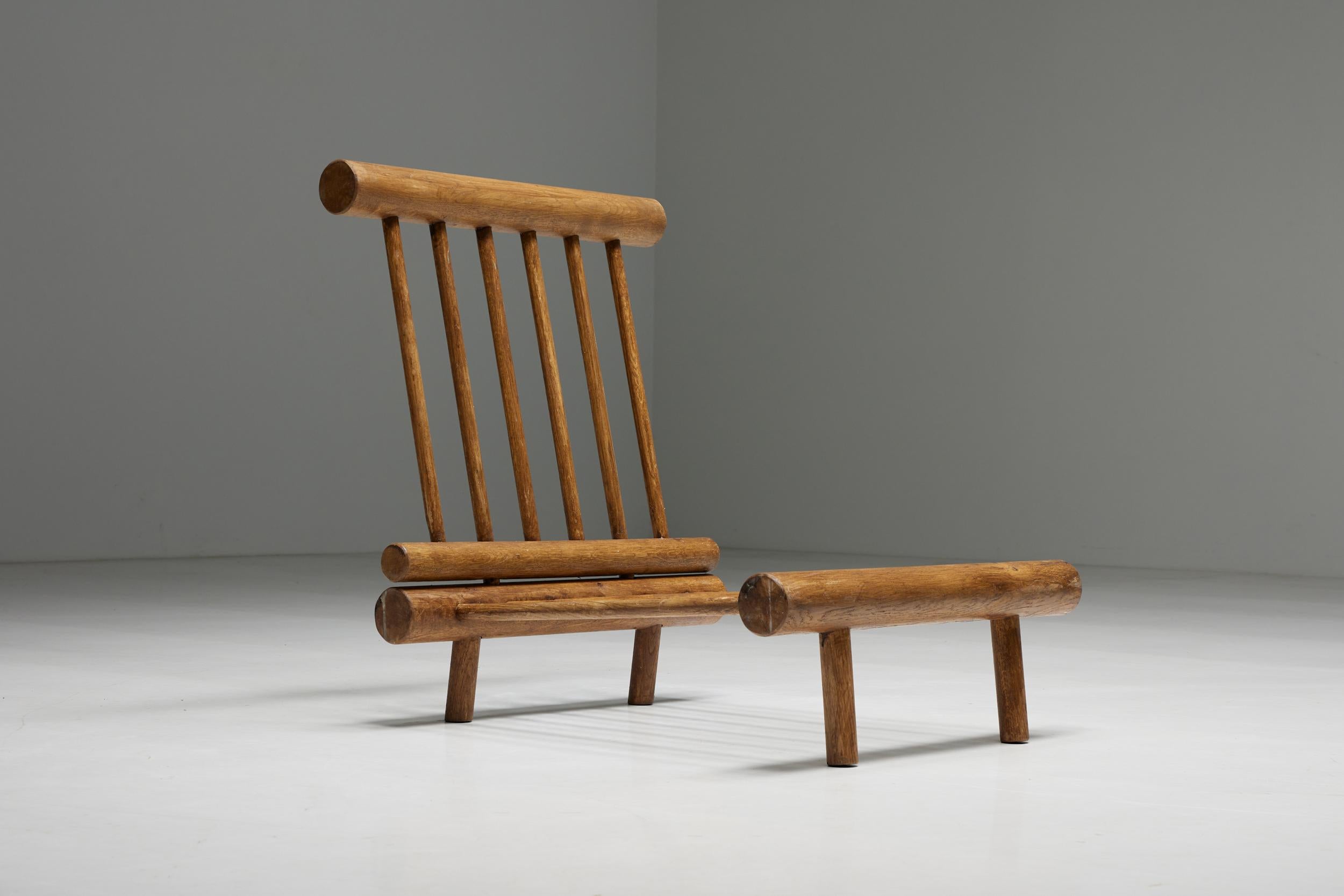 Niedrige Easy Chairs von Charlotte Perriand für La Cachette, Frankreich, 1960er Jahre im Angebot 1