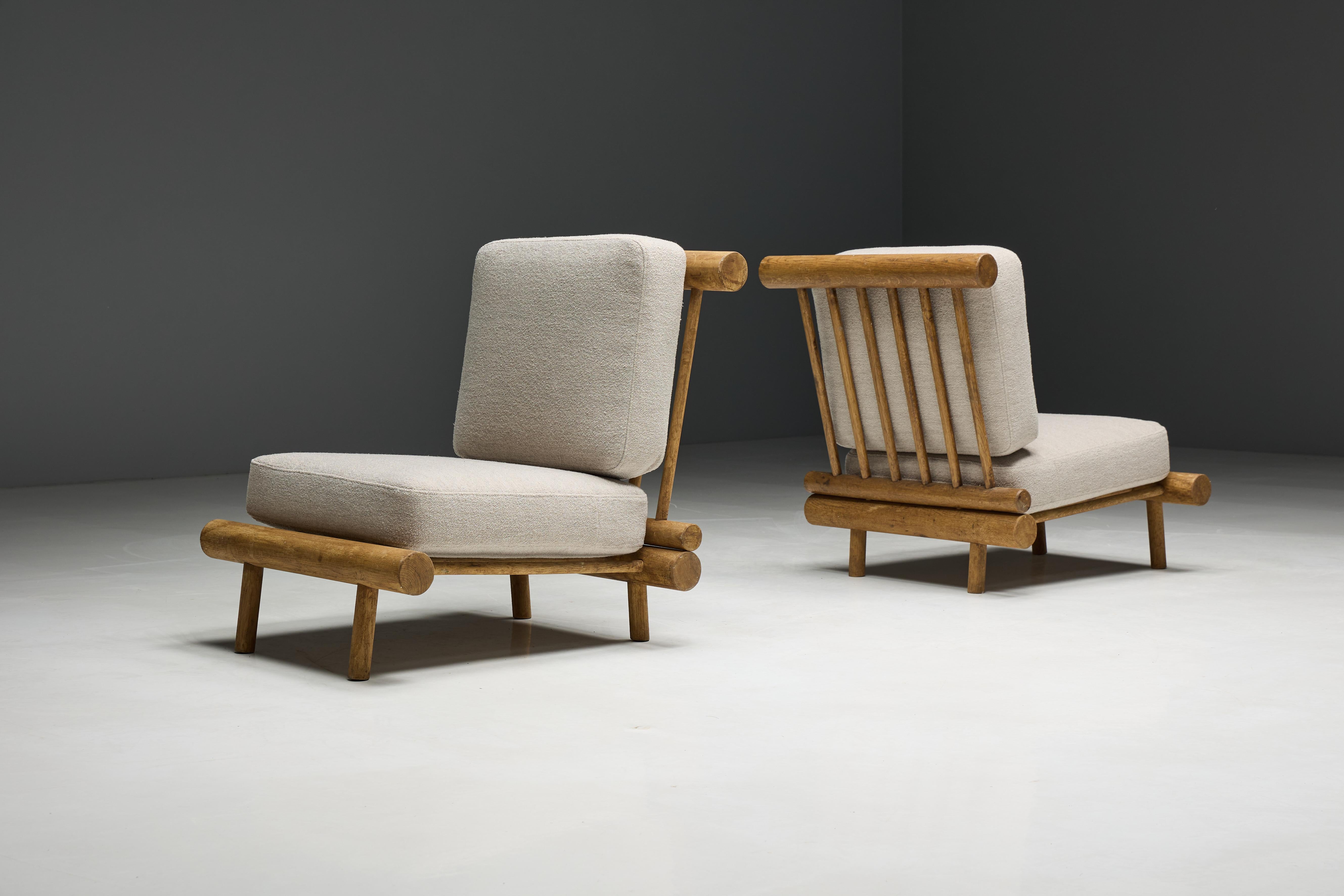 Low Easy Chairs by Charlotte Perriand for La Cachette, France, 1960s 10