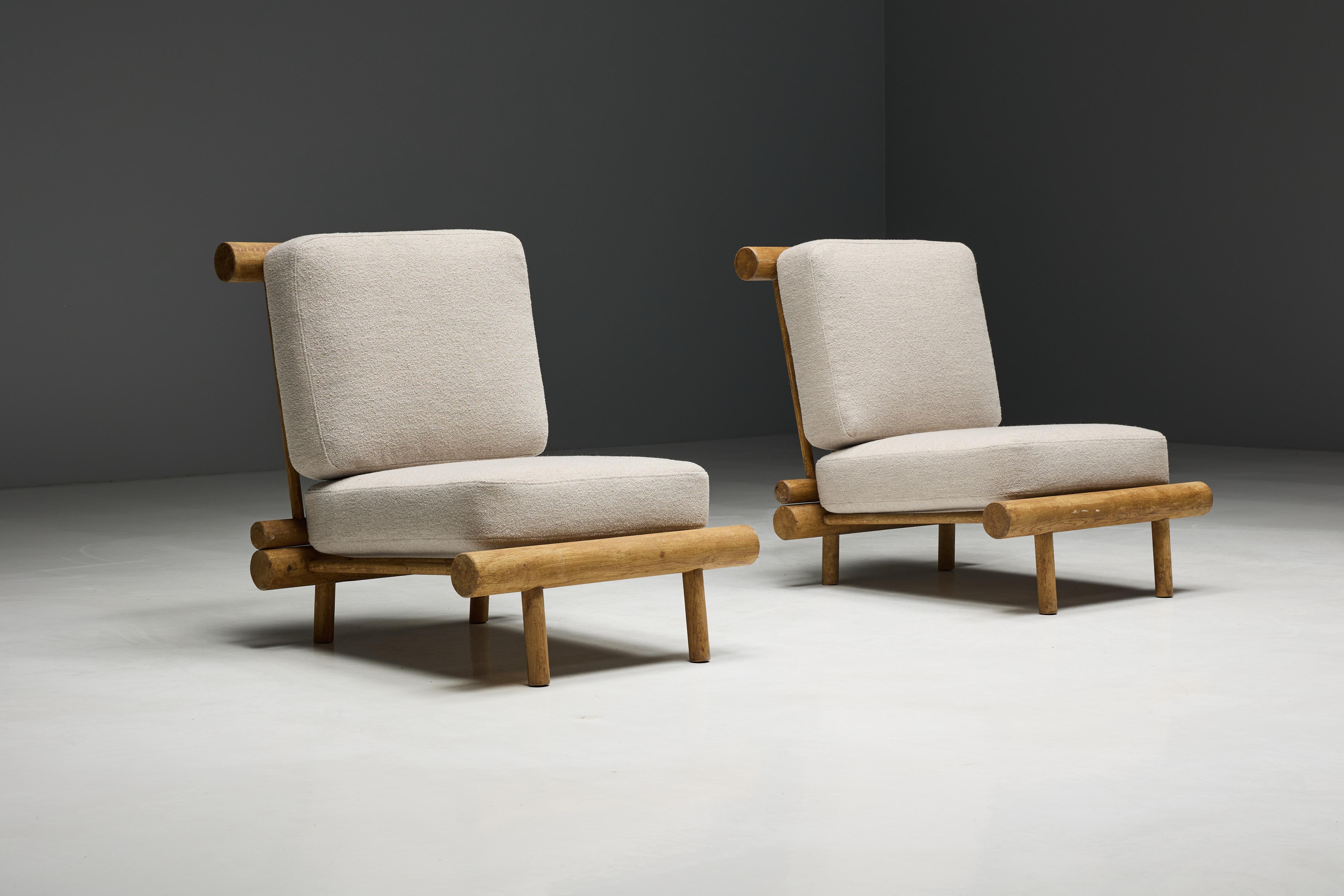 Low Easy Chairs by Charlotte Perriand for La Cachette, France, 1960s 11