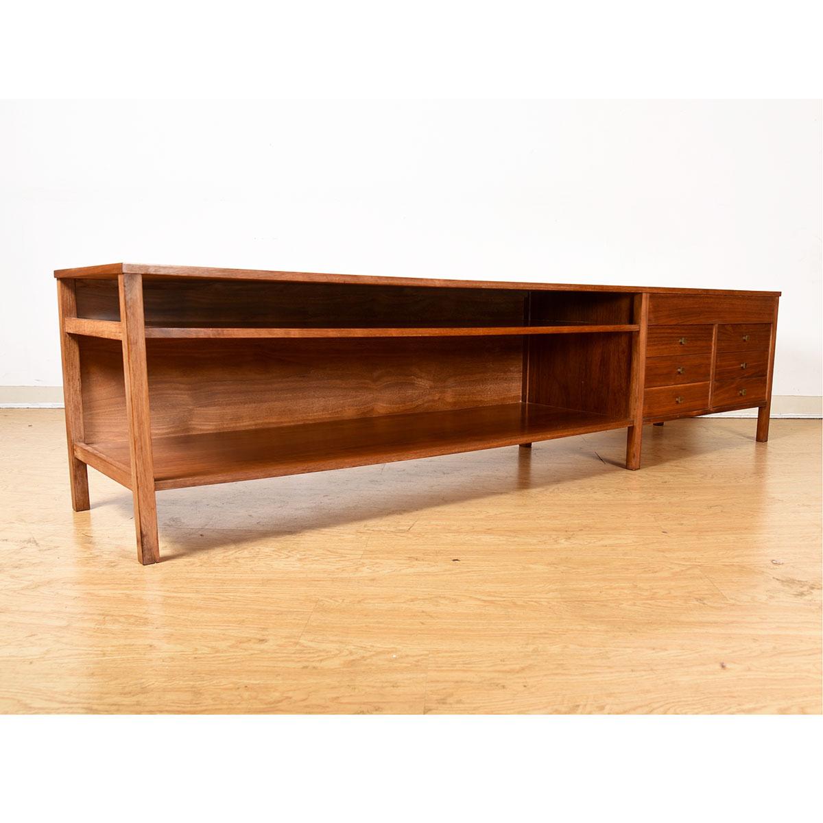 Mid-Century Modern Low Entertainment Console Drawers/ Accent Table by Paul McCobb, circa 1950s
