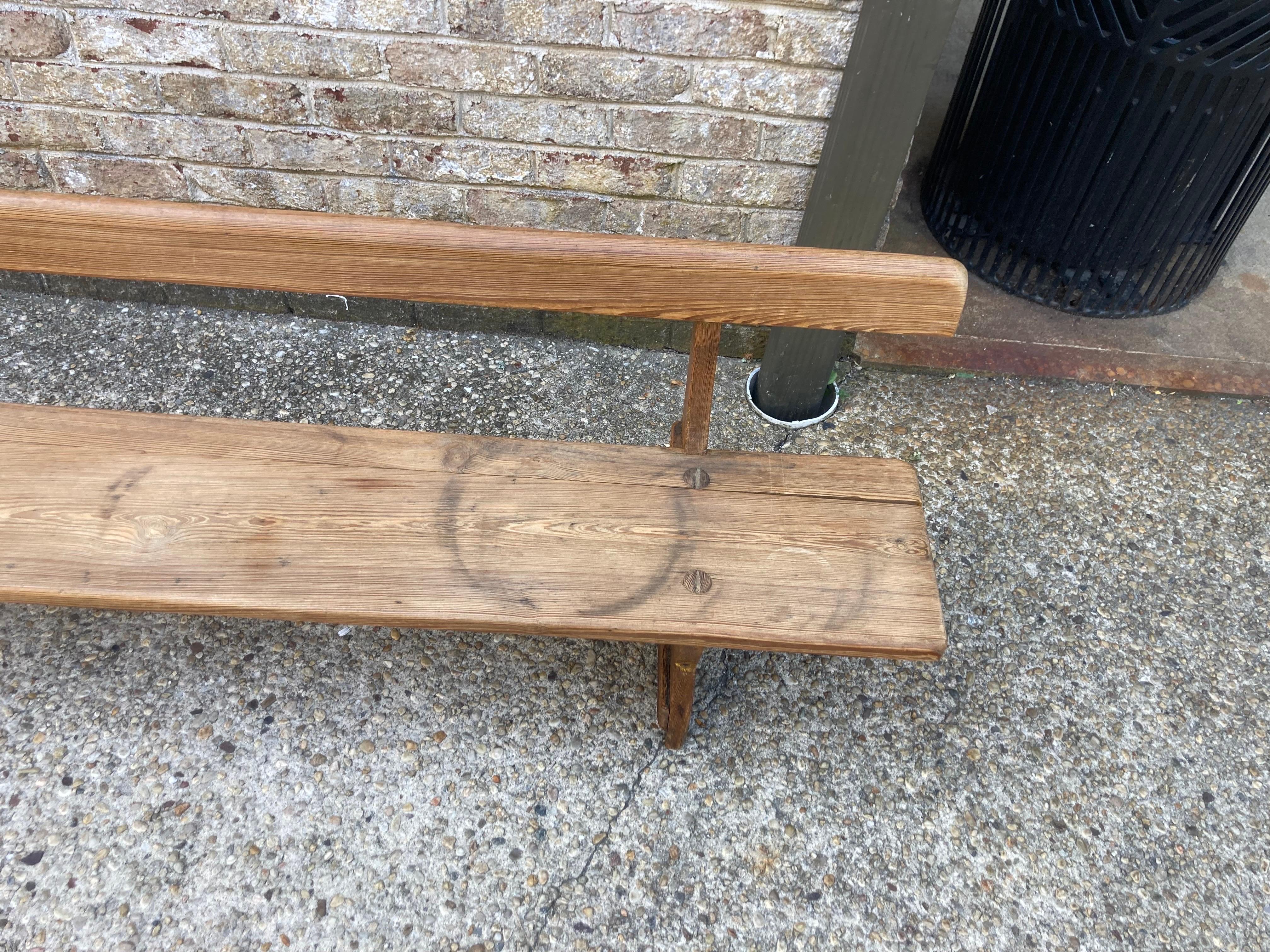 Low French Bench with Back 6