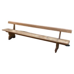 Low French Bench with Back