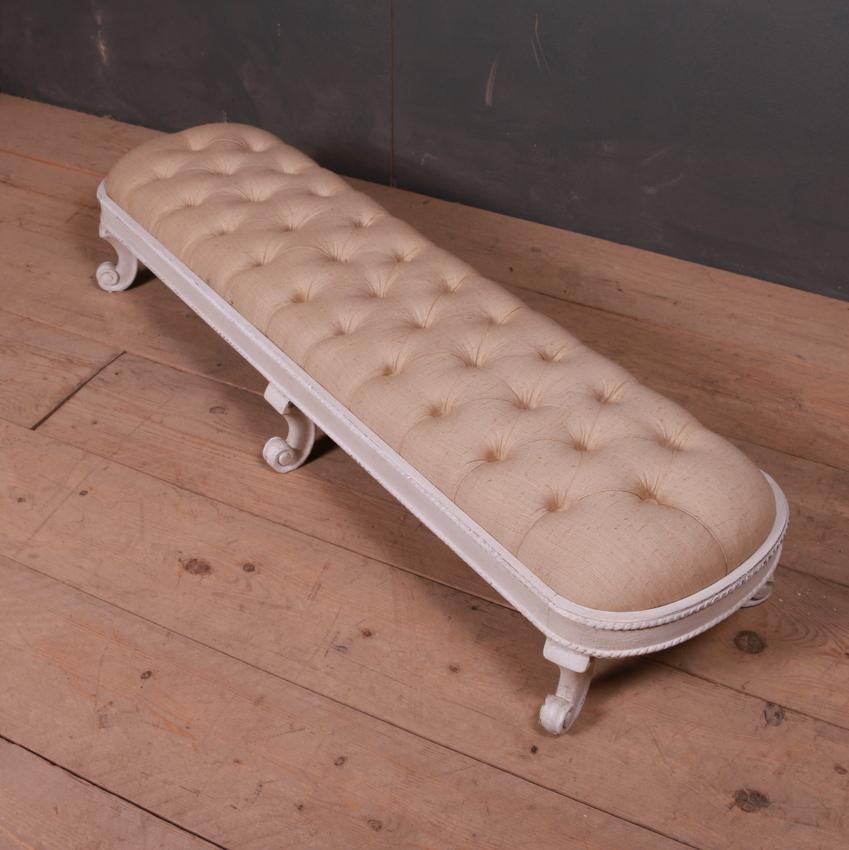 Low French Footstool In Good Condition In Leamington Spa, Warwickshire