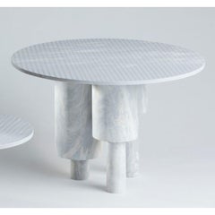 Low Game of Stone Side Table, Blue by Josefina Munoz