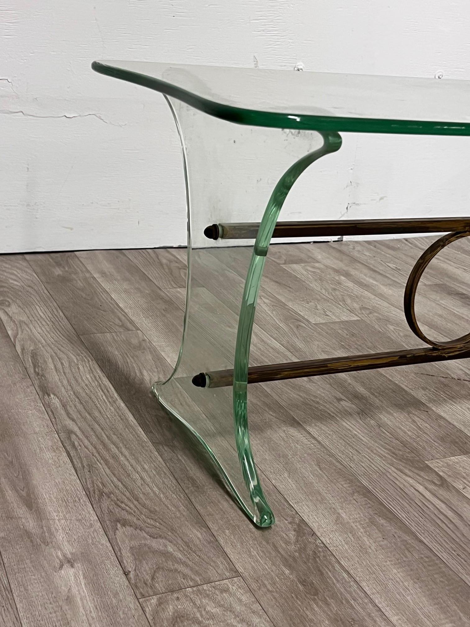 Niedriger Glastisch von Brusotti im Angebot 2