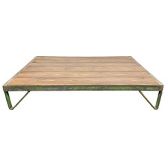Antique Low Industrial Coffee Table, 1960s