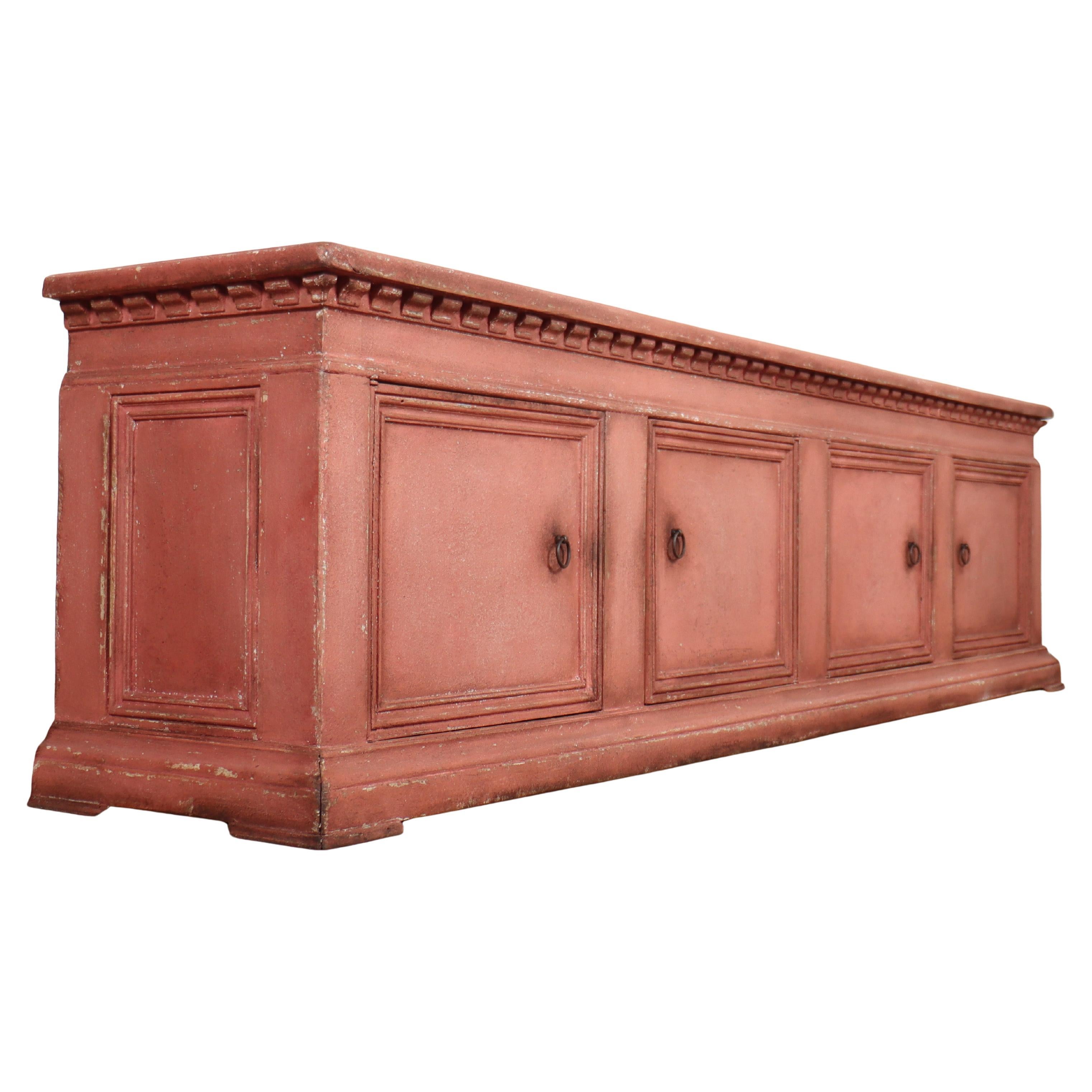 Credenza bassa italiana dipinta in vendita