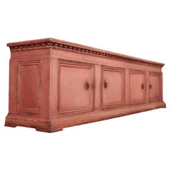 Credenza bassa italiana dipinta