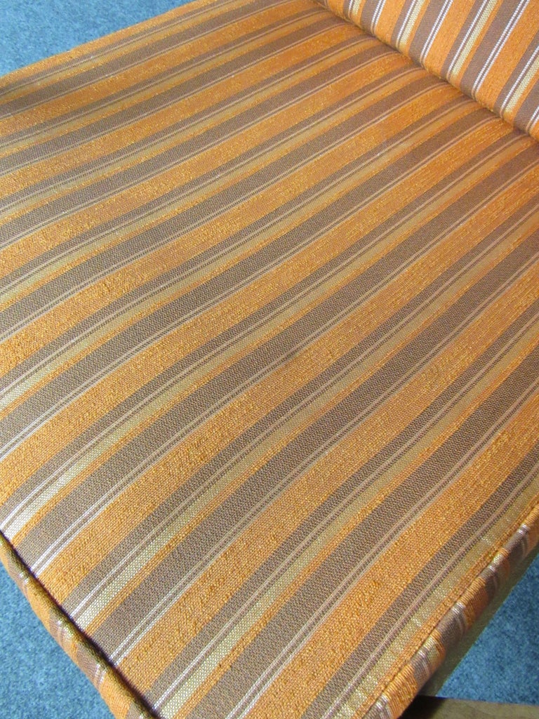 Low Italian Walnut Rocking Chair For Sale at 1stDibs