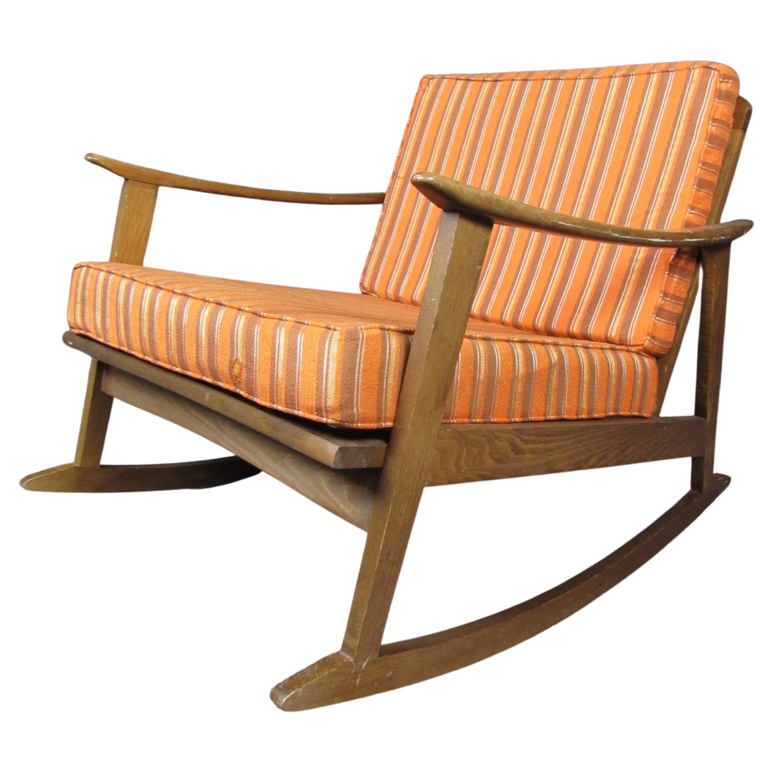 Umber Rocker Modern Low Rocking Chair in Walnut with Crafted Arm Detail ...