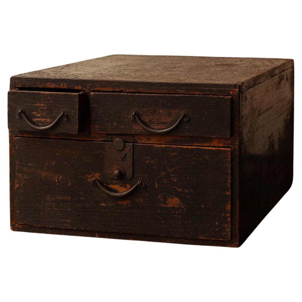 Low Japanese Chest with Drawers