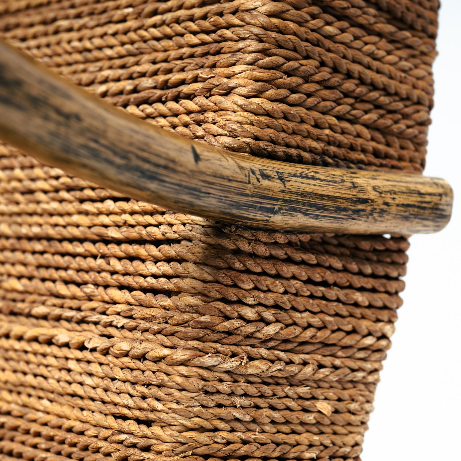 Japanisches Bambussofa aus Seil mit schöner Rückenlehne, 1980er Jahre im Angebot 1