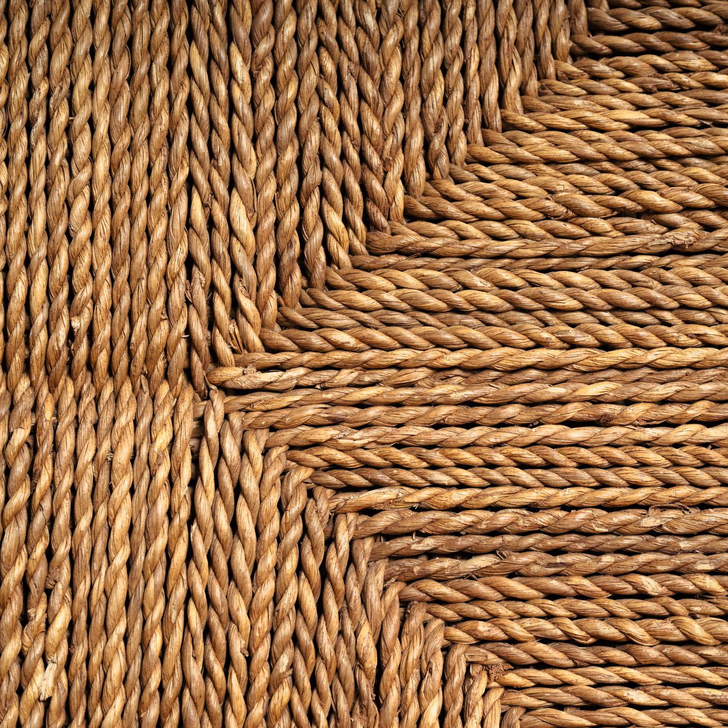 Japanisches Bambussofa aus Seil mit schöner Rückenlehne, 1980er Jahre im Angebot 3