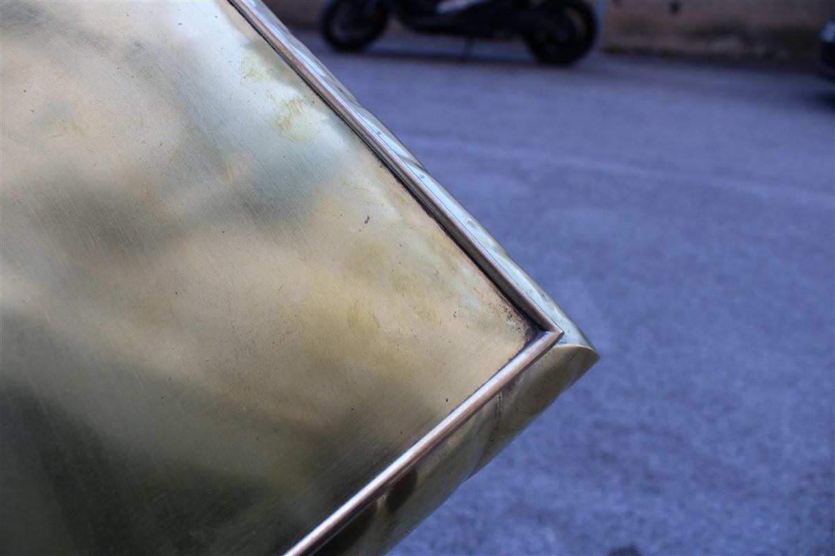Low Large Square Box in Solid Italian 1970s Brass with Lid For Sale 3