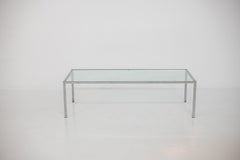 Niedriger Wohnzimmertisch von Ross Littell für Depadova aus Stahl und Glas