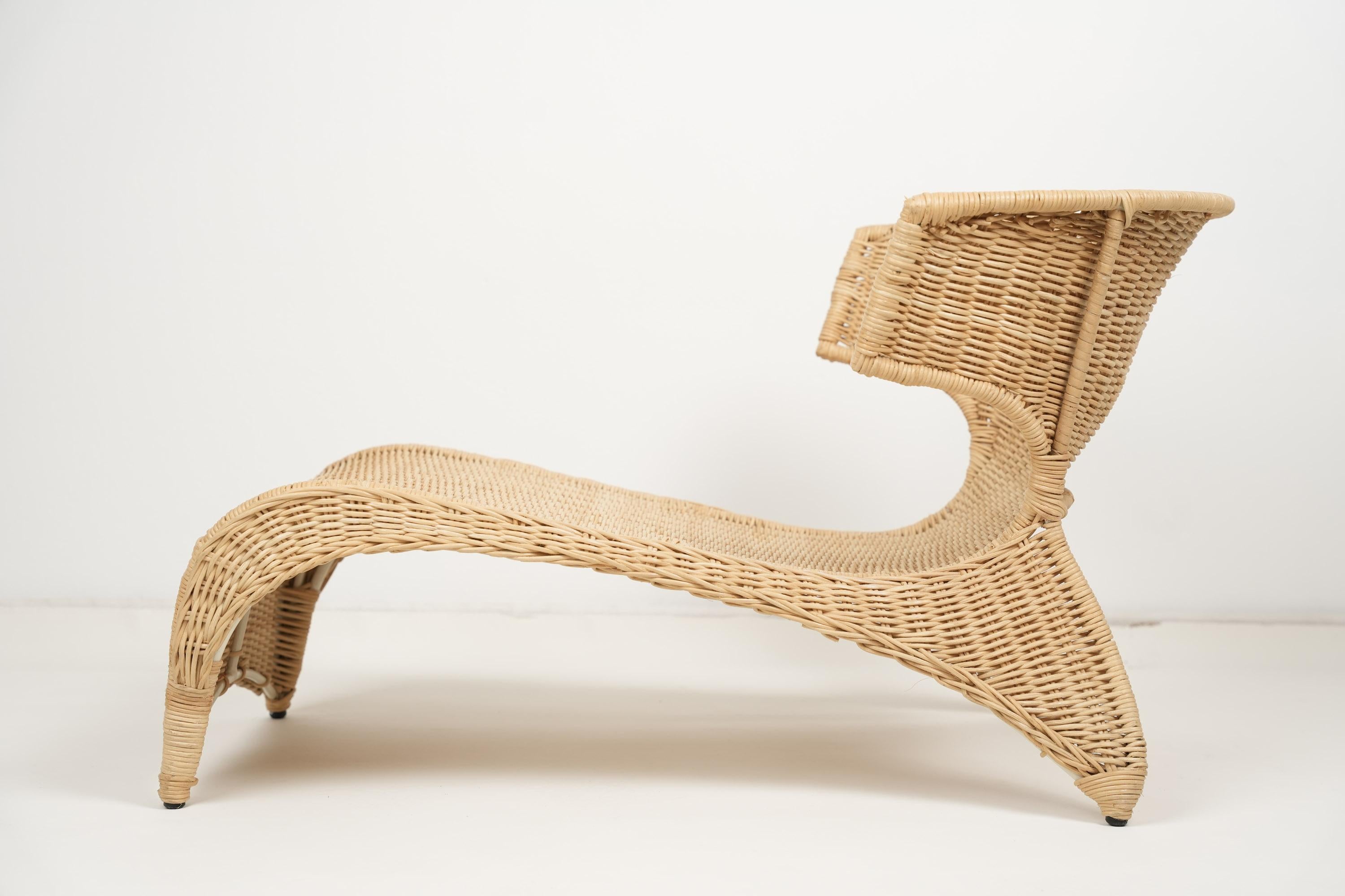 Silla baja Longue de Monika Mudler para IKEA Años 80 Moderno de mediados de siglo en venta