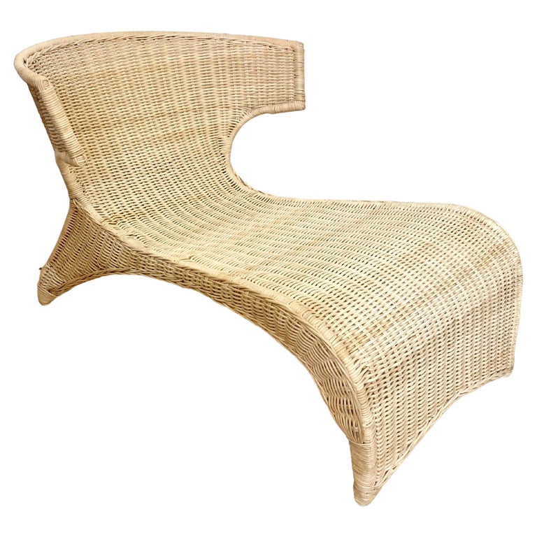 Fauteuil de salon/chaise longue bas en rotin naturel Monika Mulder pour Ikea  Savo sur 1stDibs | fauteuil rotin ikea, chaises rotin ikea