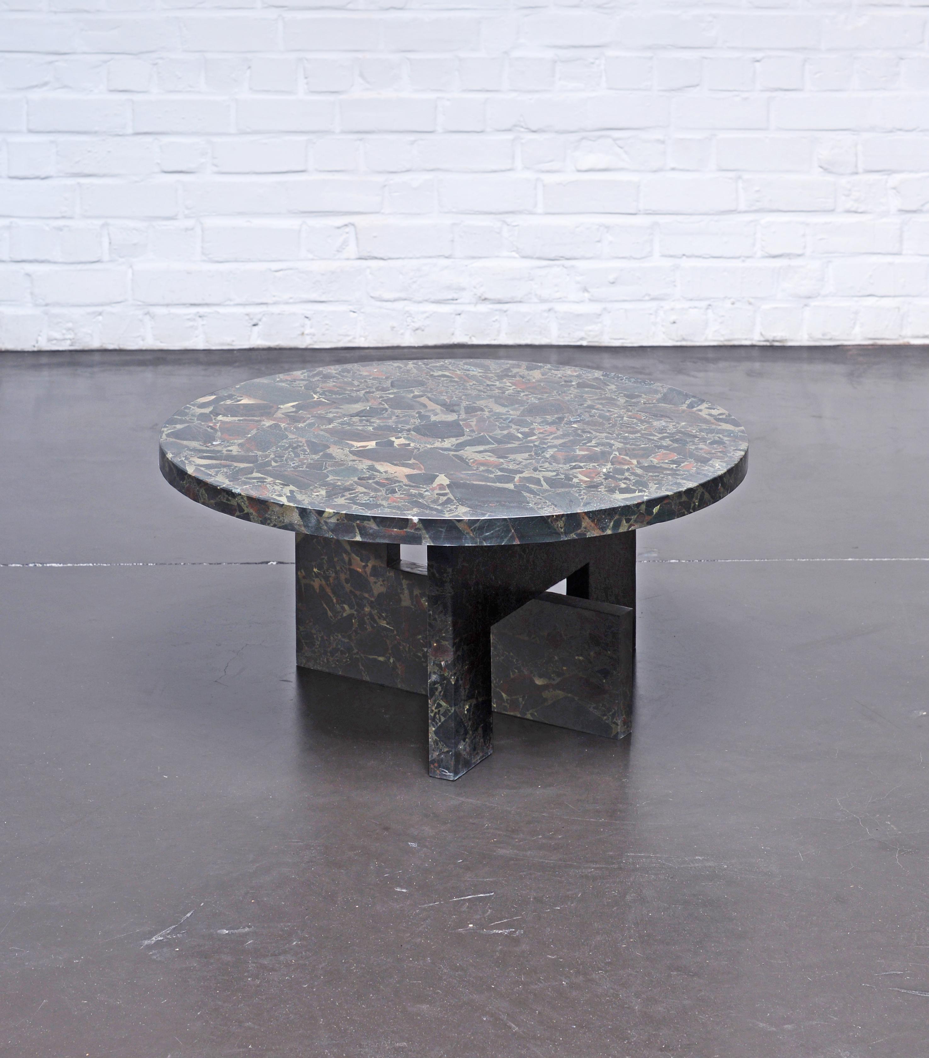 low marble coffee table