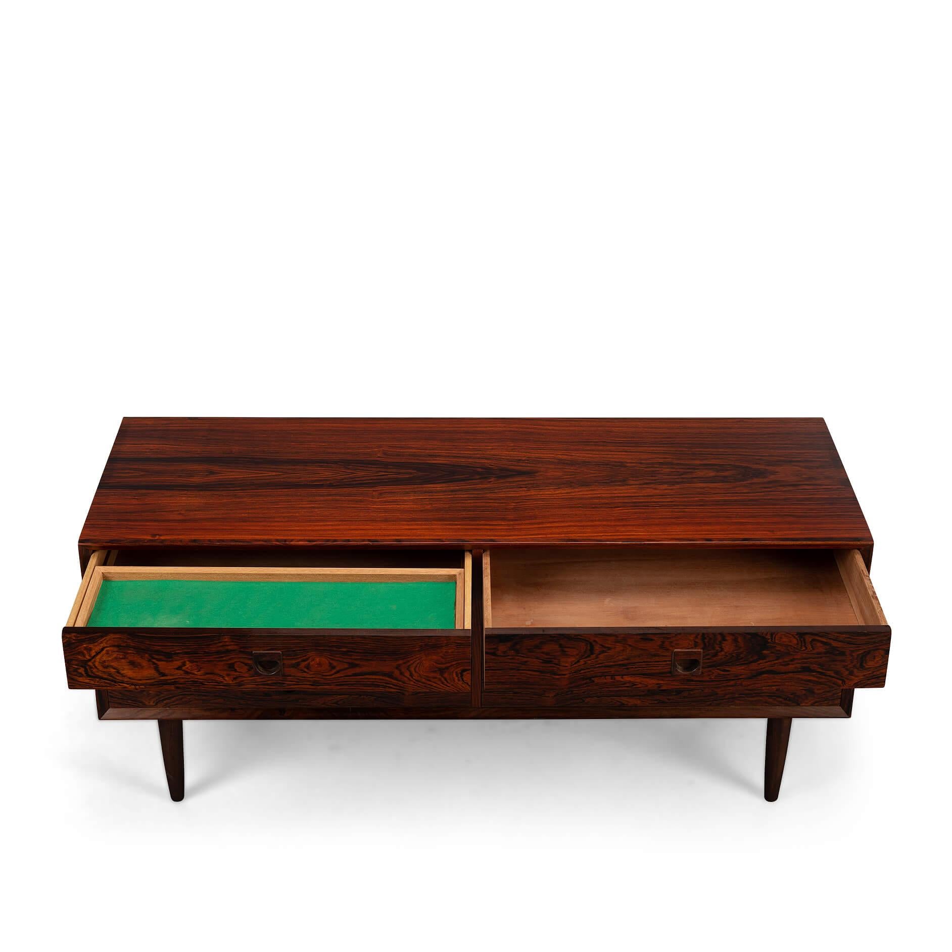 Low Midcentury Rosewood Chest of drawers by Brouer Møbelfabrik, 1960s For Sale 3