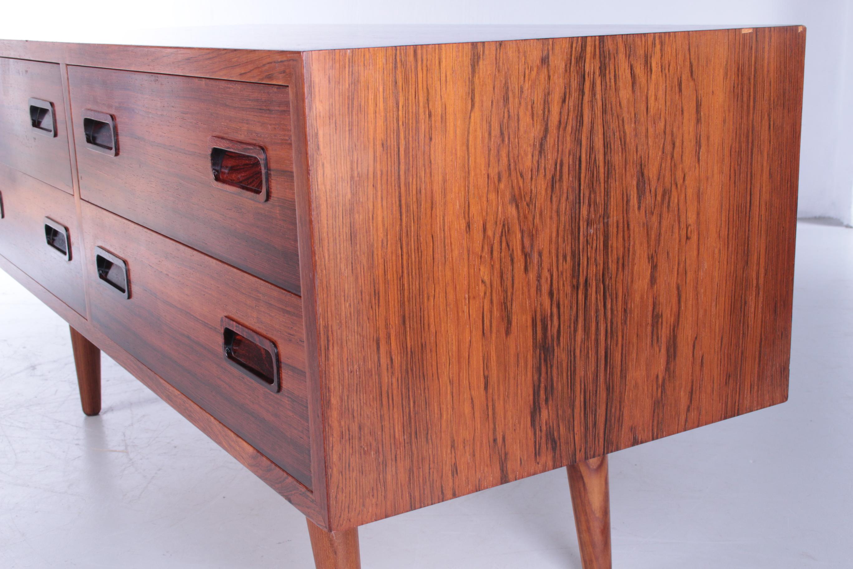 Rosewood Low Model Chest of Drawers by Poul Hundevad for Hundevad & Co, 1960s