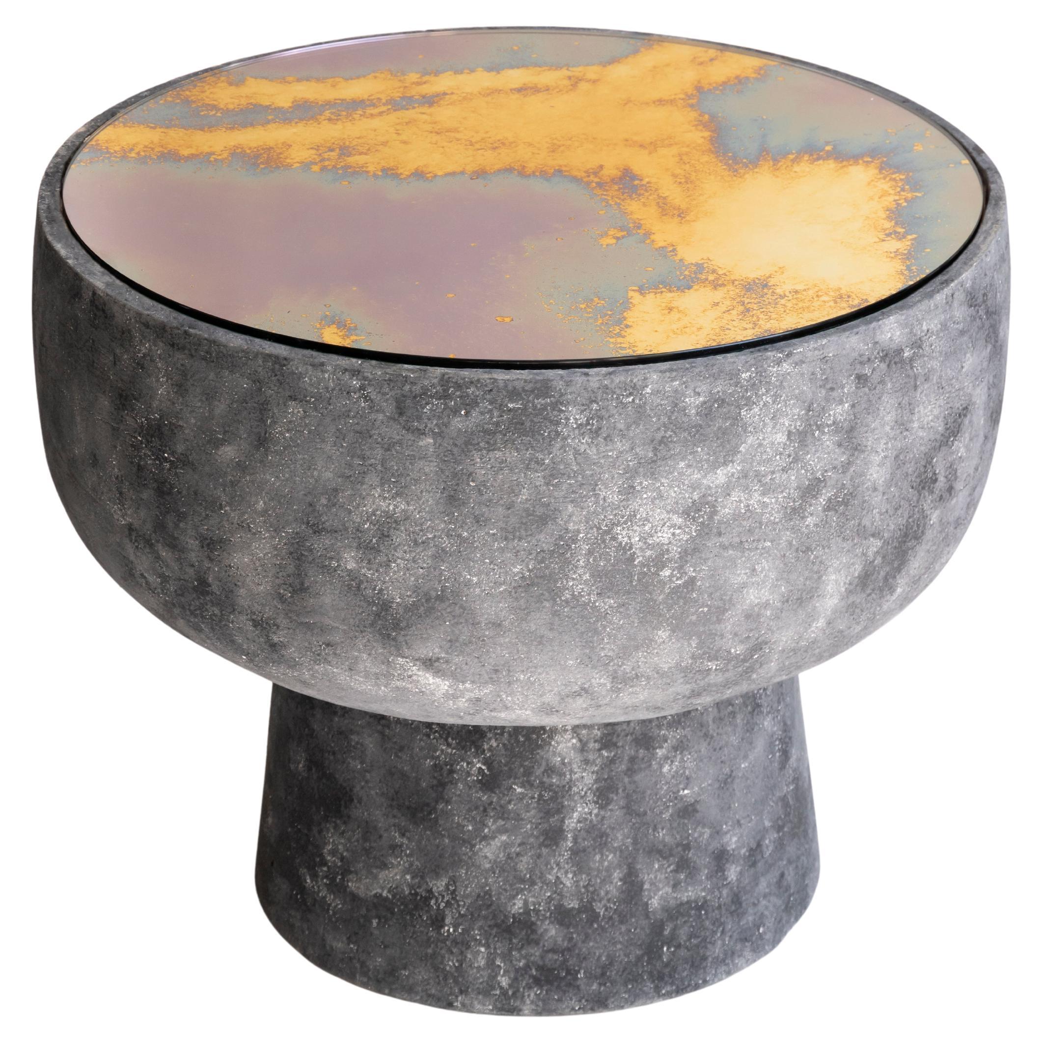 Low Neroterra 2 Side Table by ZPS Studio For Sale