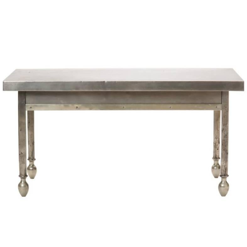 Low Nickel-Plated Table For Sale