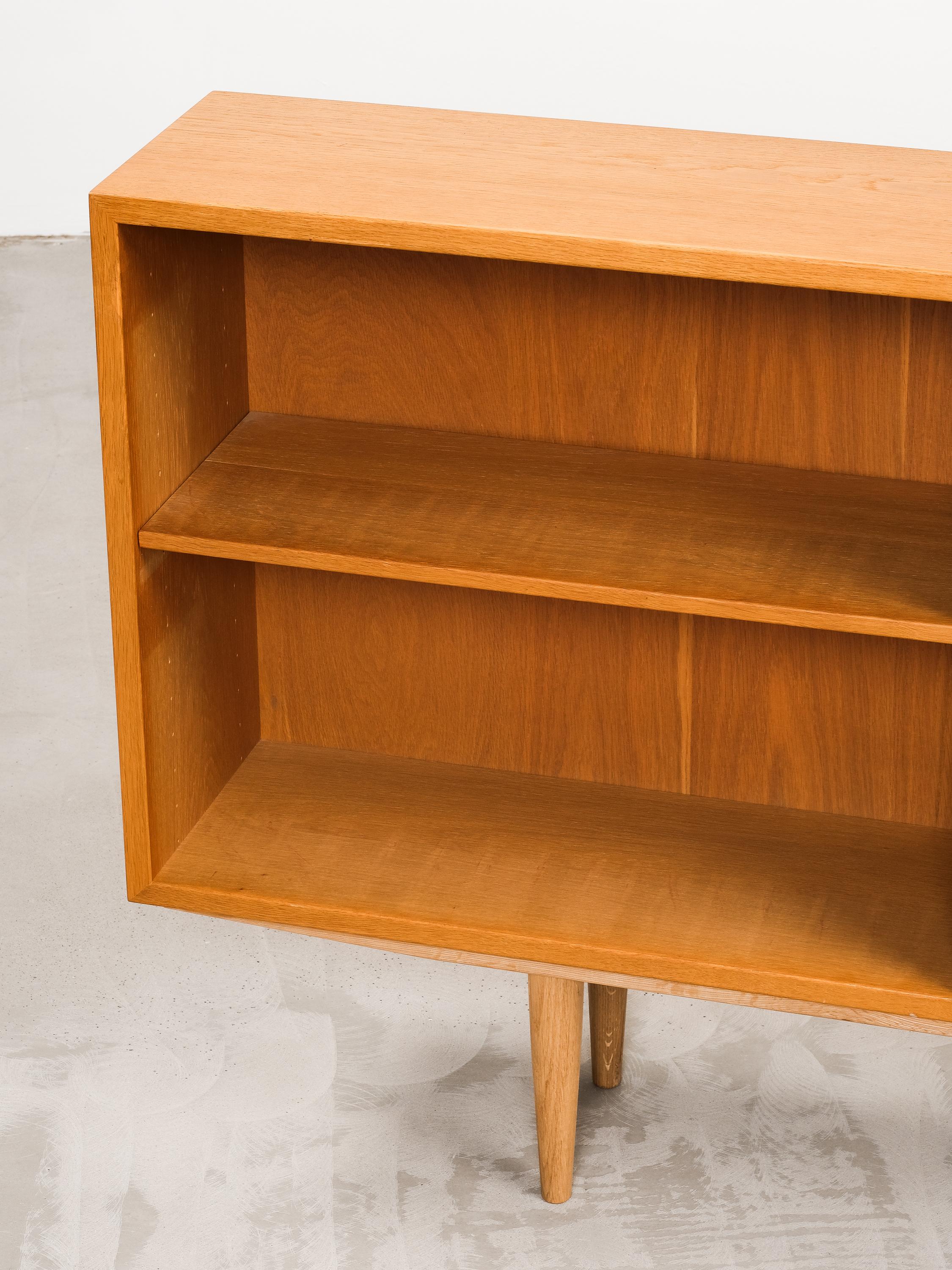 Scandinavian Modern Low Oak Shelf by Børge Mogensen for Karl Andersson & Söner, 1960s
