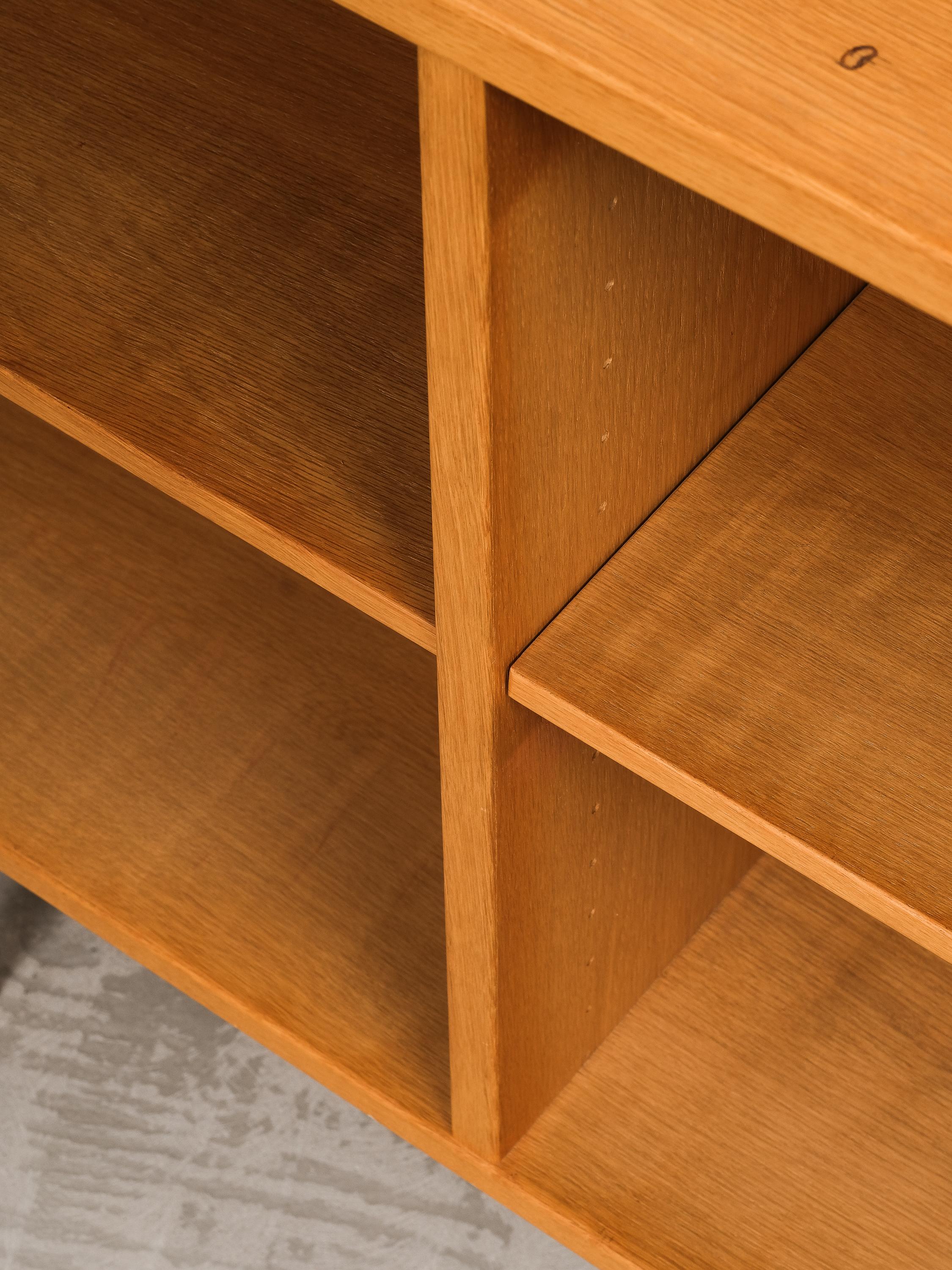 Veneer Low Oak Shelf by Børge Mogensen for Karl Andersson & Söner, 1960s