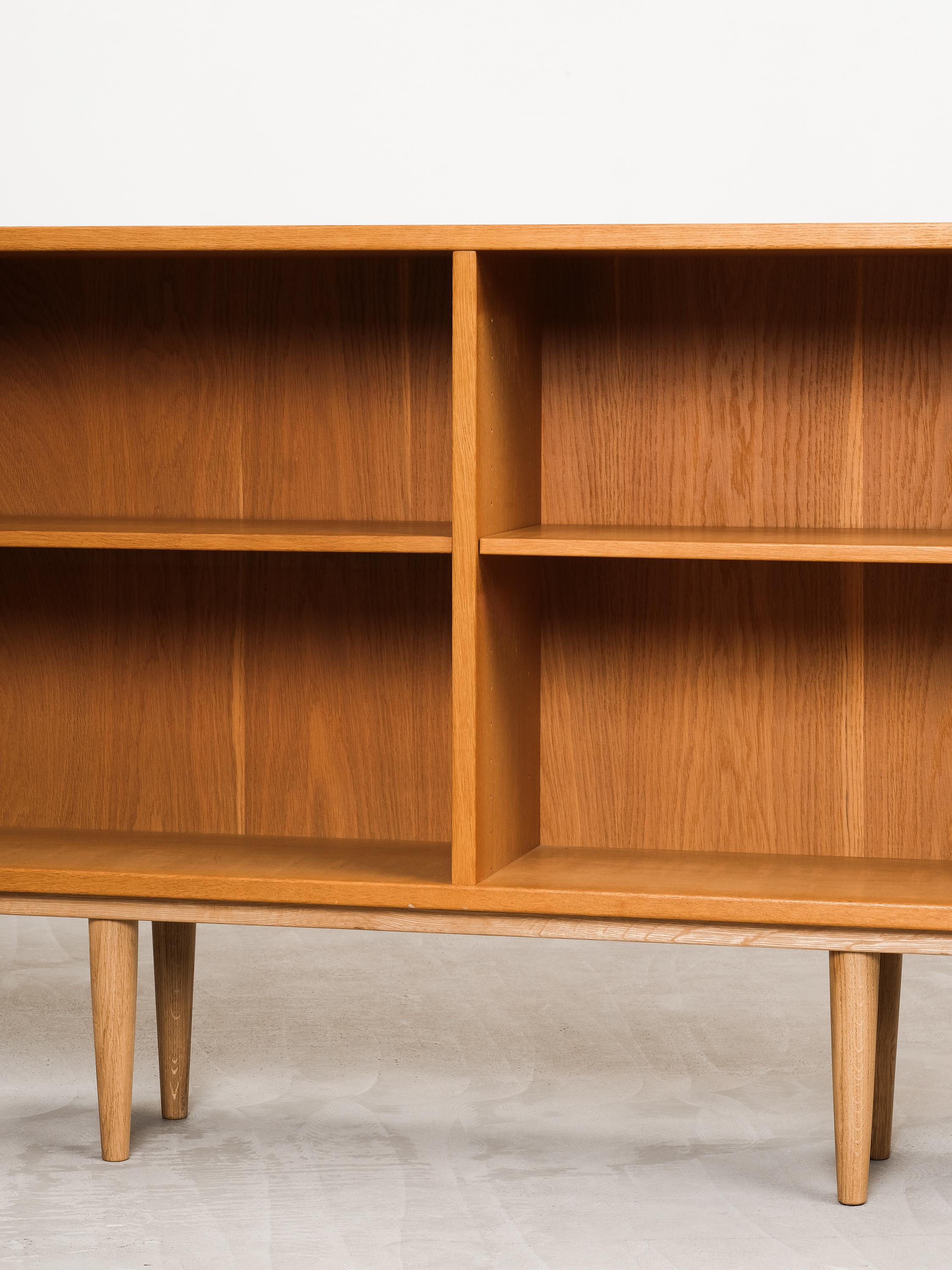 Mid-20th Century Low Oak Shelf by Børge Mogensen for Karl Andersson & Söner, 1960s