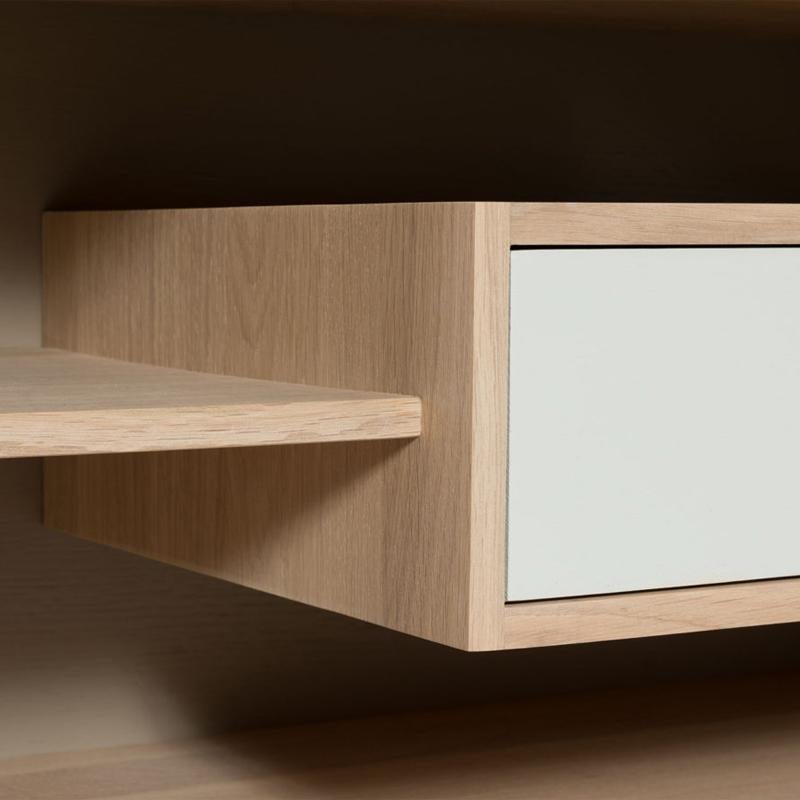 XXIe siècle et contemporain Buffet TV bas en Oak Oak en chêne français massif en vente