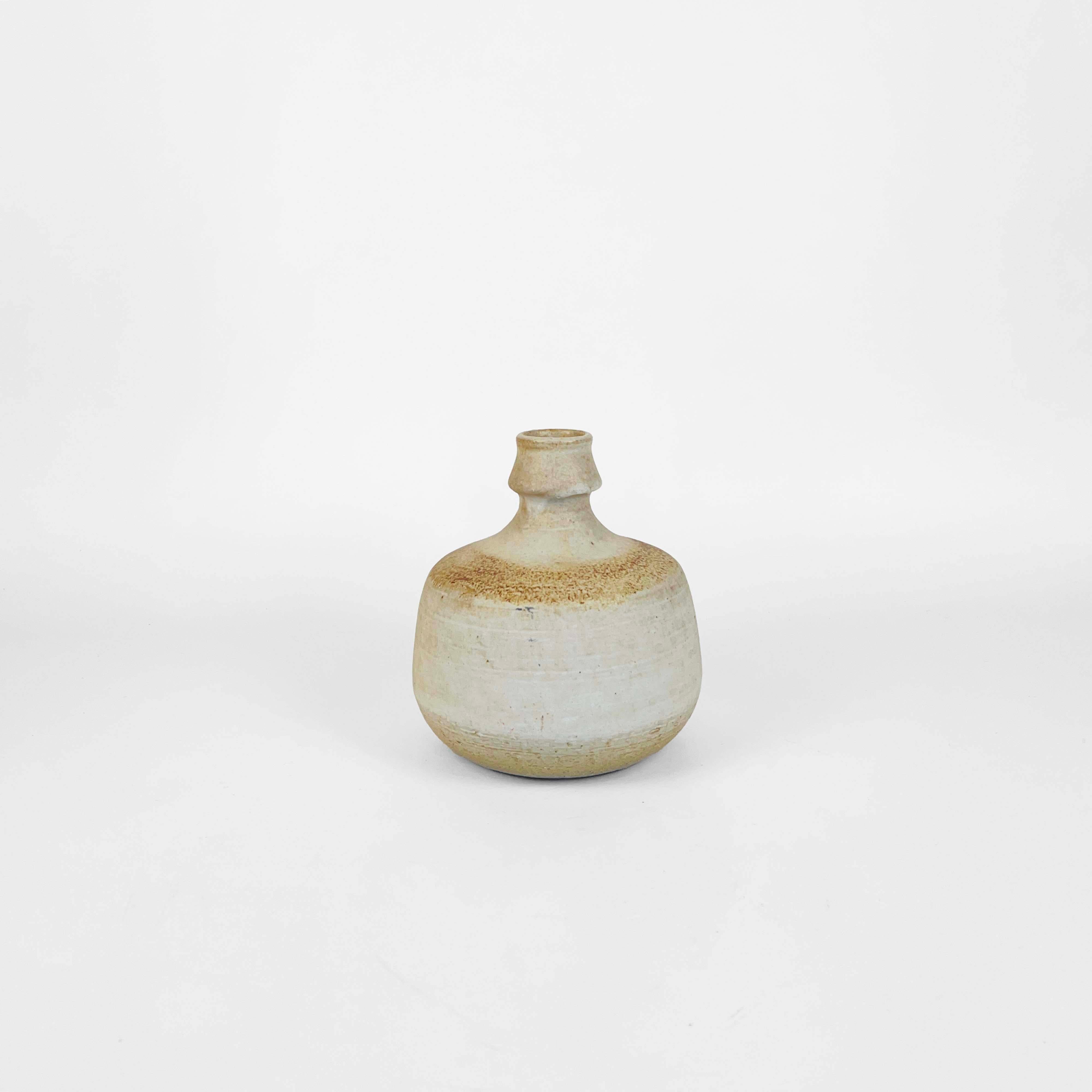 Mid-Century Modern Abstract Ceramic Studio Pottery Vase by Rudi Stahl, Germany, 1970s For Sale