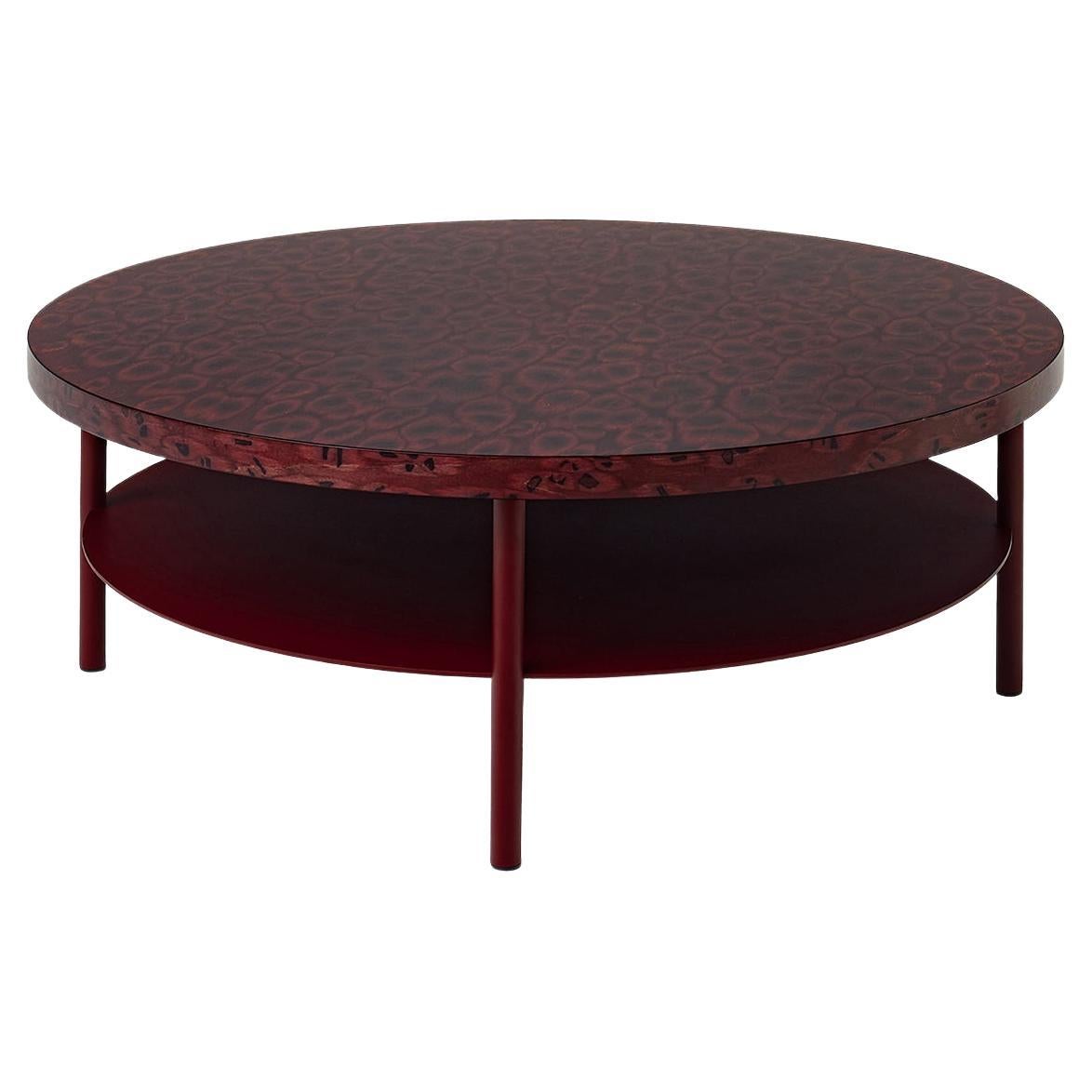Tavolino basso Osis Pila con motivo Oxblood di LLOT LLOV in vendita