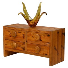 Low Pine Chest of Drawers